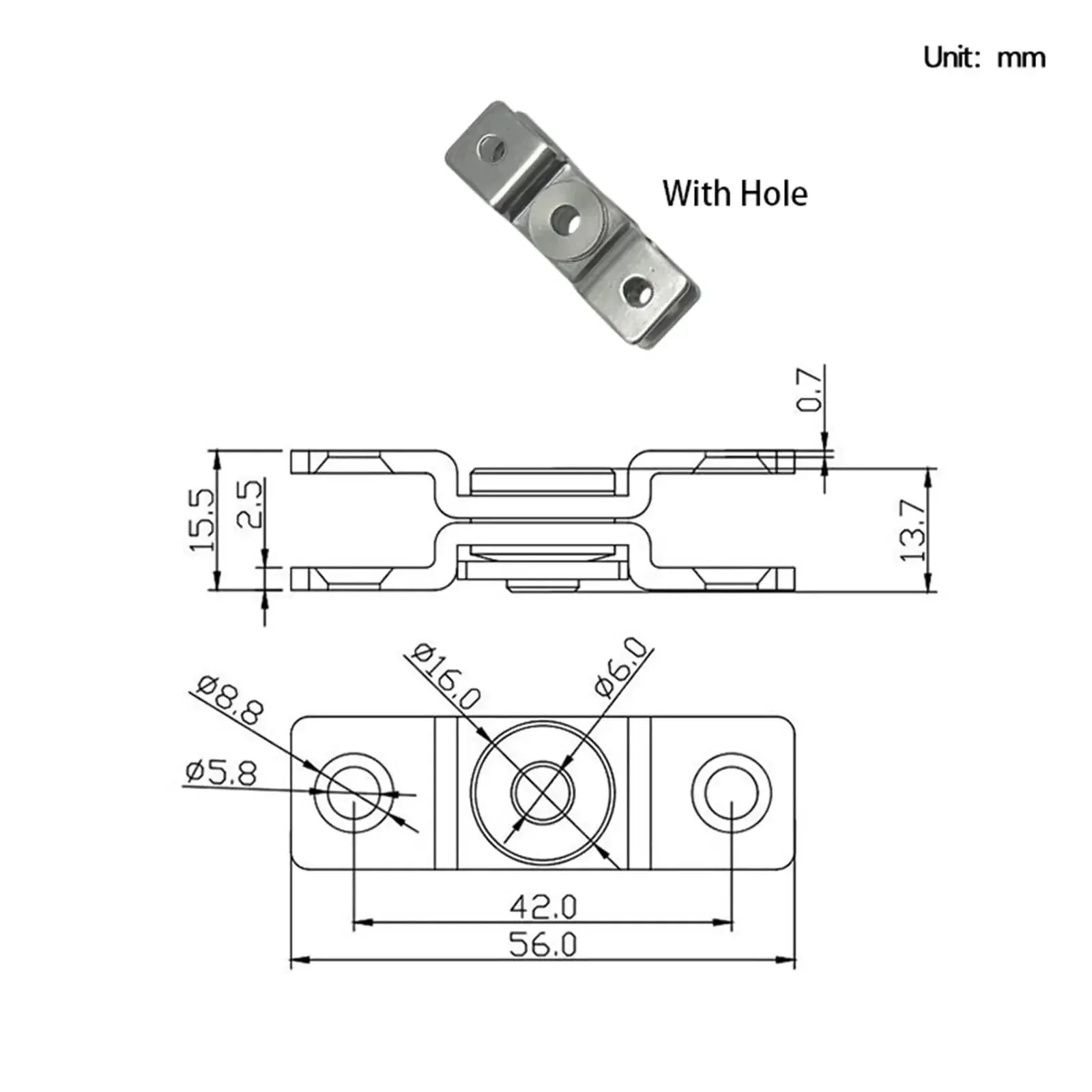 Beefed-Up Heavy Duty Gate Hinge With 360 Degree Rotation Positioning 2.0 Nm Torque 304 Stainless Steel With Hole 1 Piece Durable Smooth Swing For Gates And Fences Weather Resistant Hardware - Image 6