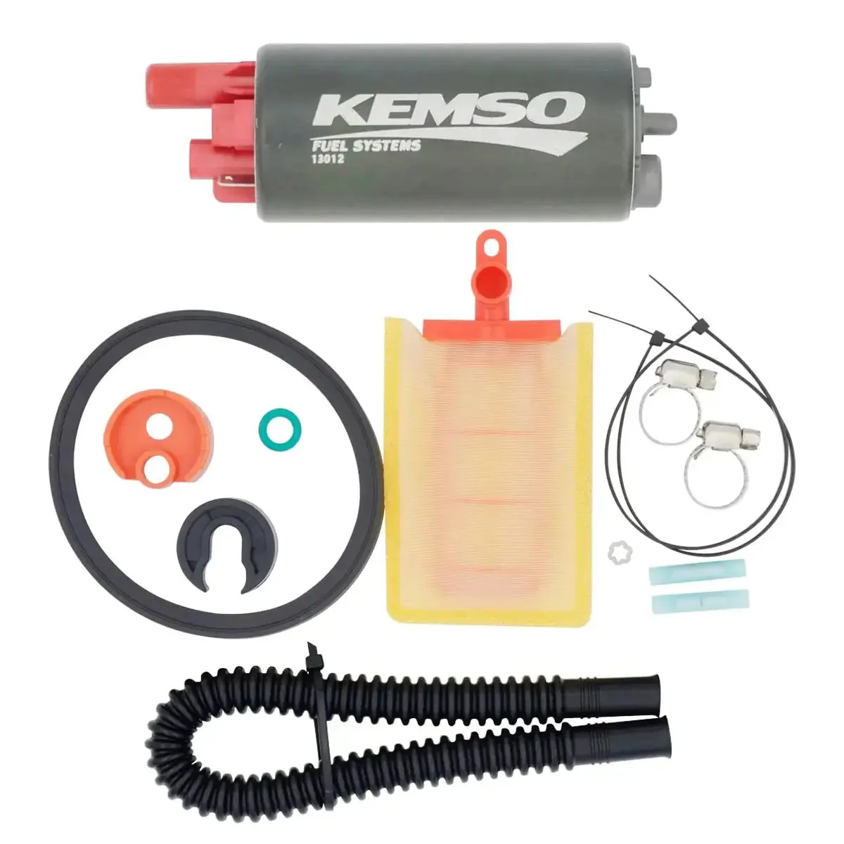 Beefed Up High Performance In Tank Fuel Pump Upgrade For Polaris RZR And Can Am Outlander Lineups 570 800 850 900 1000 Ethanol Ready Delivers Up To 200 LPH Versus Stock 60-80 LPH Bypass 125.8 PSI Lifetime Serialized Pump USA Tech Support