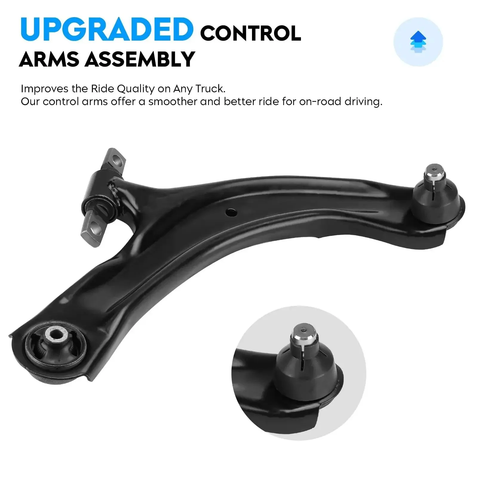 Beefed Up Nissan Rogue Front Lower Control Arm Kit With End Link Sway Bar And Inner Tie Rod Ends For 2008-2013 And Select 2014-2015 Includes Driver And Passenger Outer And Inner Suspension 8 Piece Kit MS30194 MS30195 - Image 7
