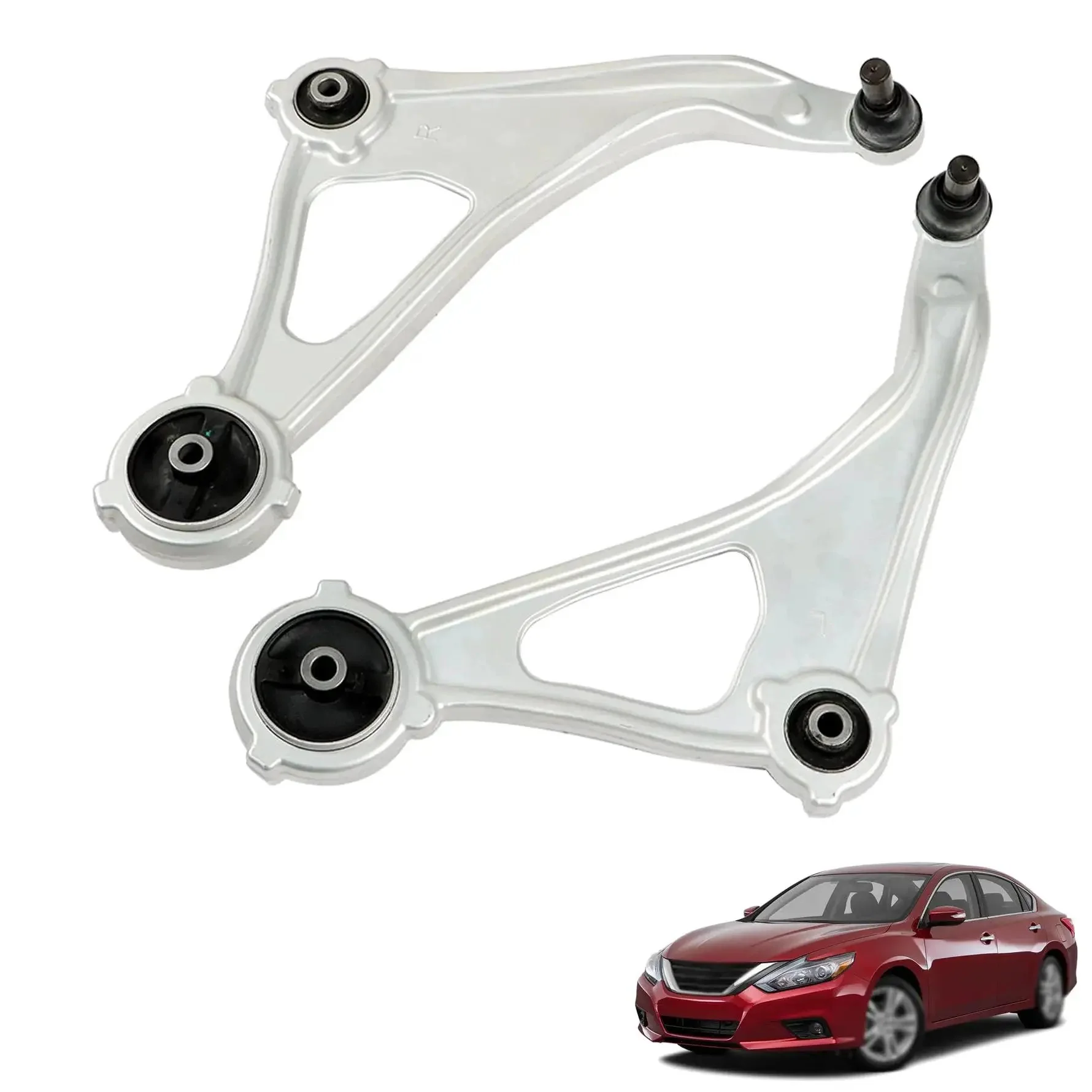 Beefed-Up Pair Front Lower Control Arms With Ball Joints For Altima 2015-2018 And Maxima 2016-2023 Replacement Suspension Part Aluminum Build For Solid Stability And Smooth Ride