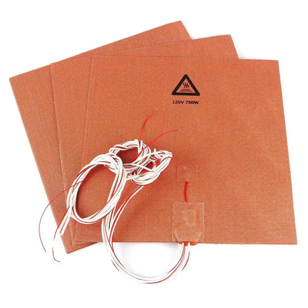Beefed Up Silicone Heated Bed Mat For 3D Printers 120V 750W With NTC 100K Thermistor No Hole 300x300mm 12x12 In Keeps Heat Even And Ready For Prime Time Upgrades Durable Easy Install For Superior Heat - Image 6