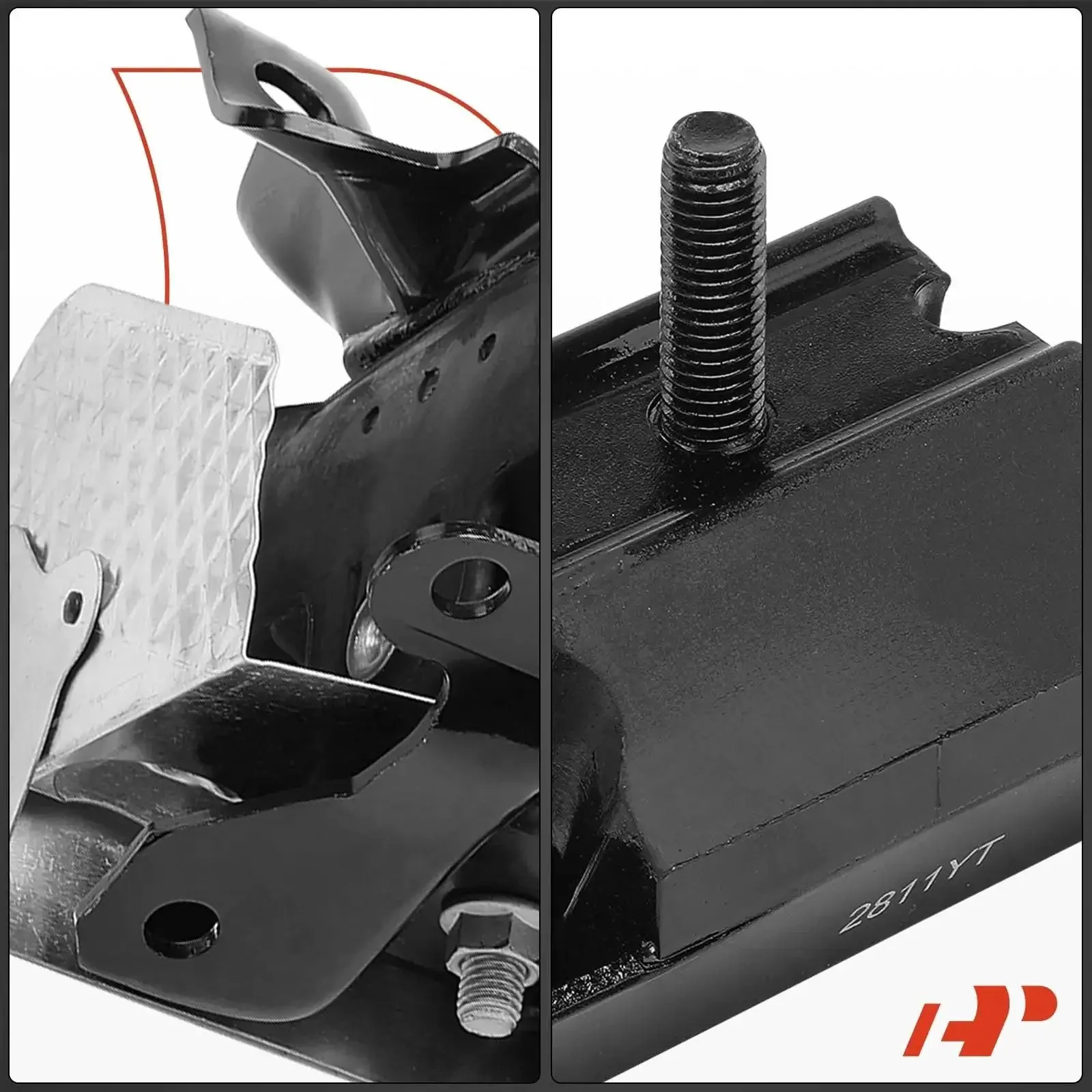 Beefed Up Three Piece Engine And Transmission Mount Set Direct Fit For Chevrolet Silverado 1500 2500 3500 Tahoe Suburban Avalanche GMC Sierra 1500 Yukon And Cadillac Escalade Replacement A5365 A2811 - Image 4