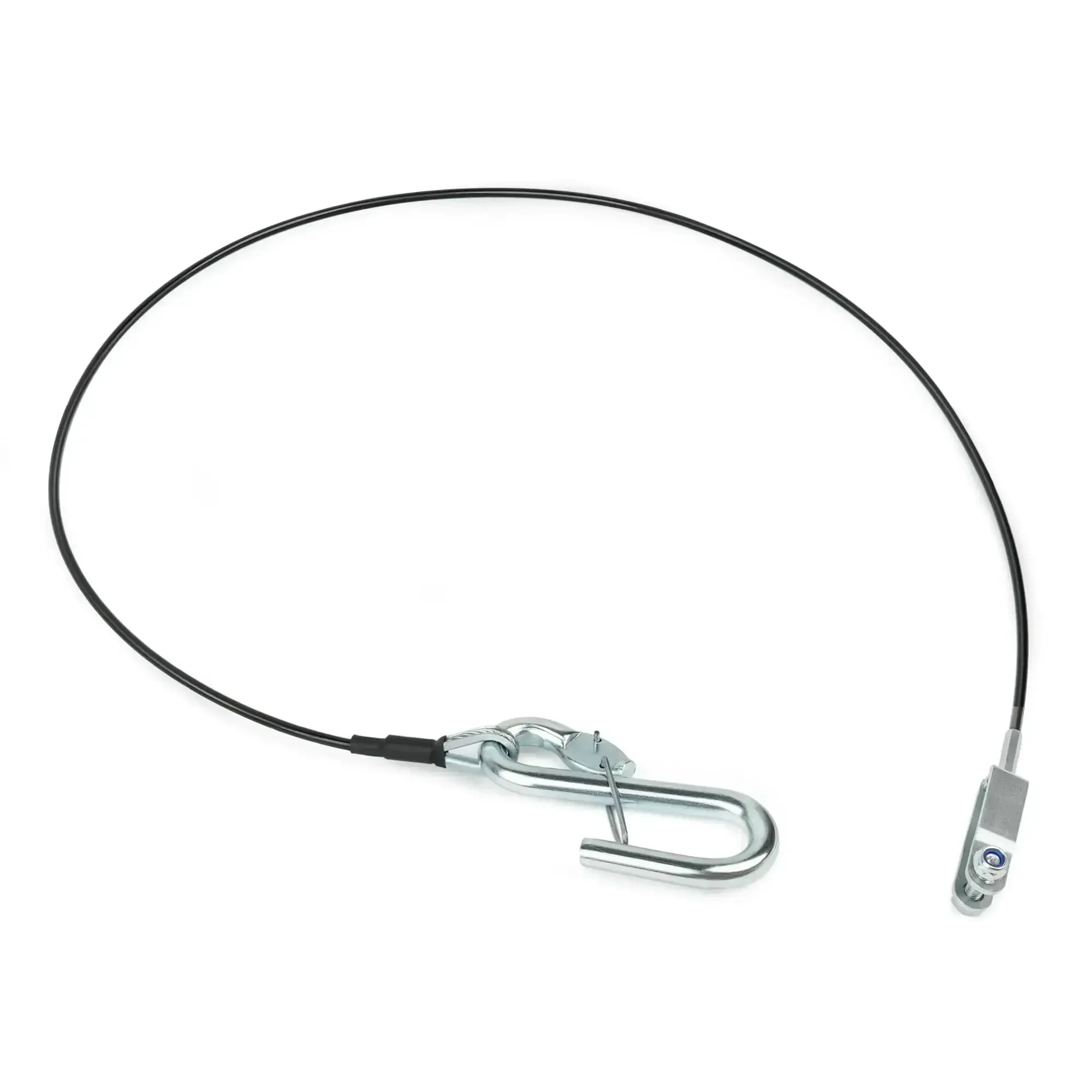 Beefed Up Trailer Brake Hydraulic Surge Actuator Breakaway Cable Assembly For DA10 DA16 DA20 DA91 Actuators 3/32 Inch Cable 44 Inch Overall Length S Hook Tow Attachment Sturdy Safety Kit For Reliable Stopping