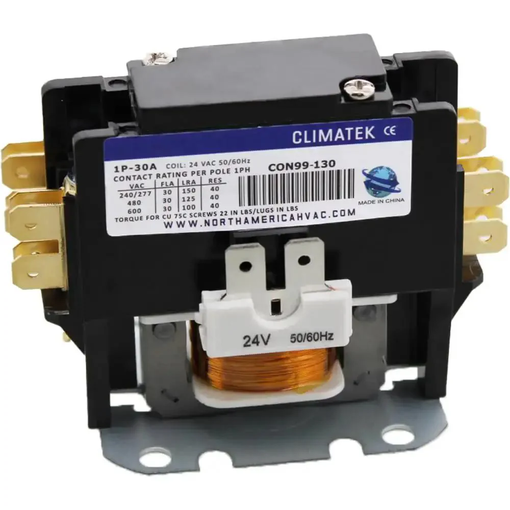 Beefed Up Two Pole Condenser Contactor With Sealed Contacts 30 Amp Replacement For Goodman Amana AC Units Fits CONT1P025024VS CONT1P030024VS B13603 21 C130A Durable Heavy Duty Electric Relay
