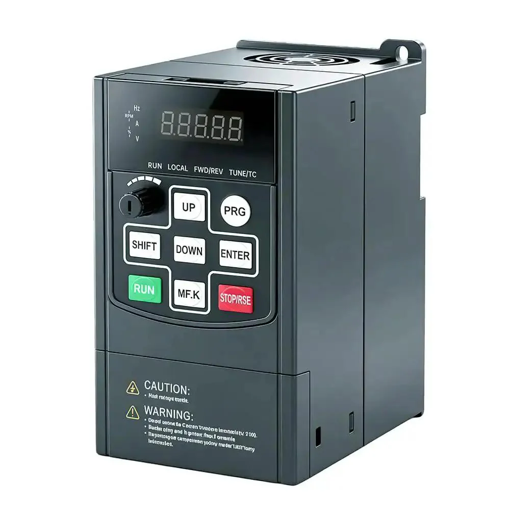 Beefed-Up VFD 2.2KW 3HP 220V Input To 220V 3-Phase Output Universal AC Motor Speed Controller For Fans And Pumps 0-500 Hz 50/60 Hz With Overcurrent And Overvoltage Protection