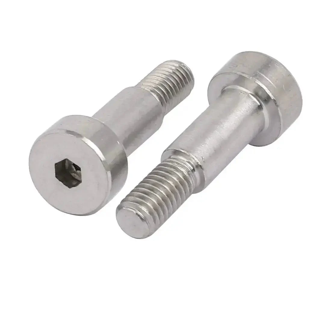Beefy 10 Pack 304 Stainless Steel Hex Socket Shoulder Bolts Set 6mm Shoulder Diameter 12mm Shoulder Length M5 Thread 10mm Thread Length Fully Threaded Hex Drive Silver Tone - Image 3
