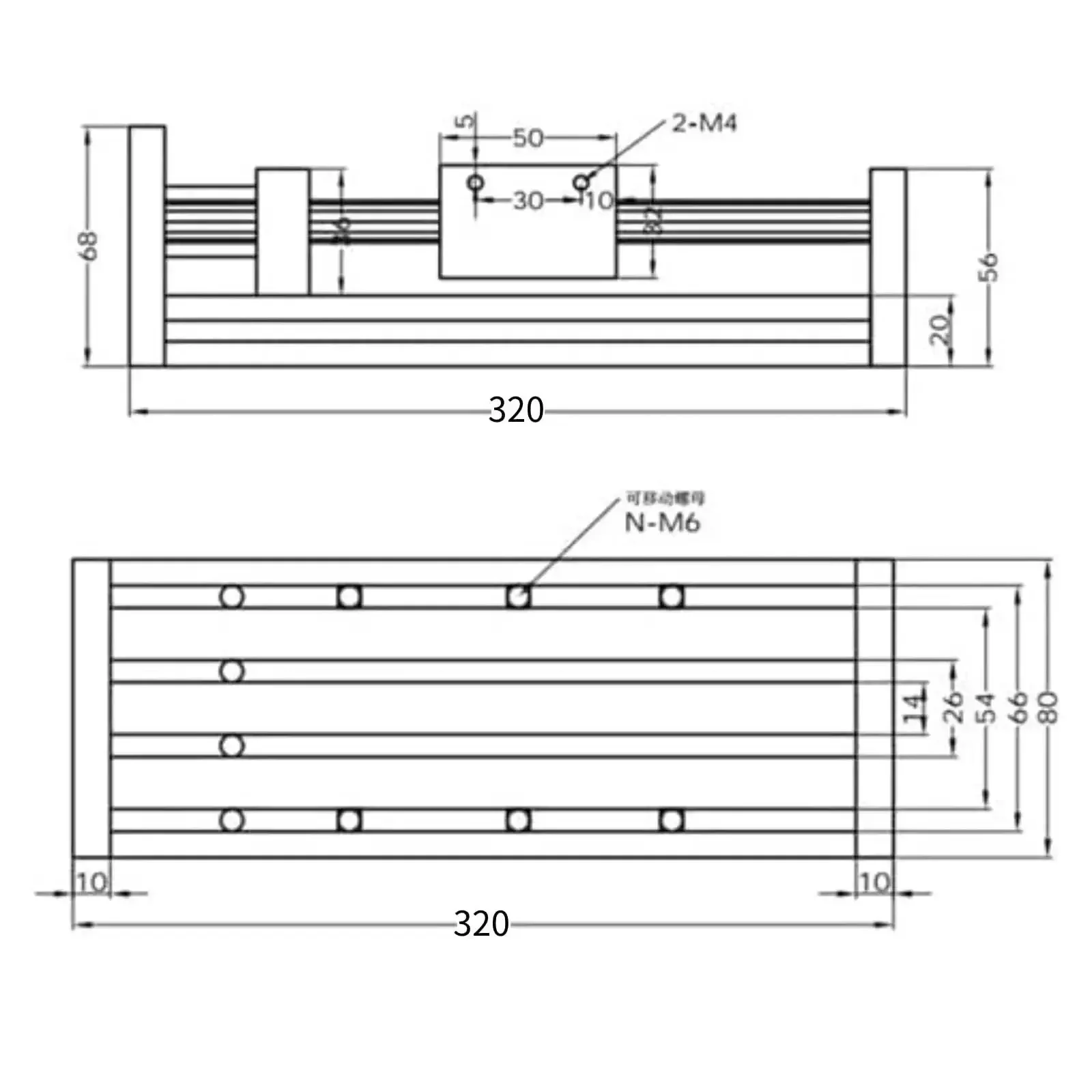 Beefy 100 200 300mm CNC Ball Screw Linear Actuator With Nema 23 Stepper Motor, Ball Screw Rail And Linear Guide Slide Table For Precision Milling, 200mm Stroke, 12mm Diameter, 4mm Lead, 0.03mm Accuracy, 40 To 100mm Per Second - Image 4