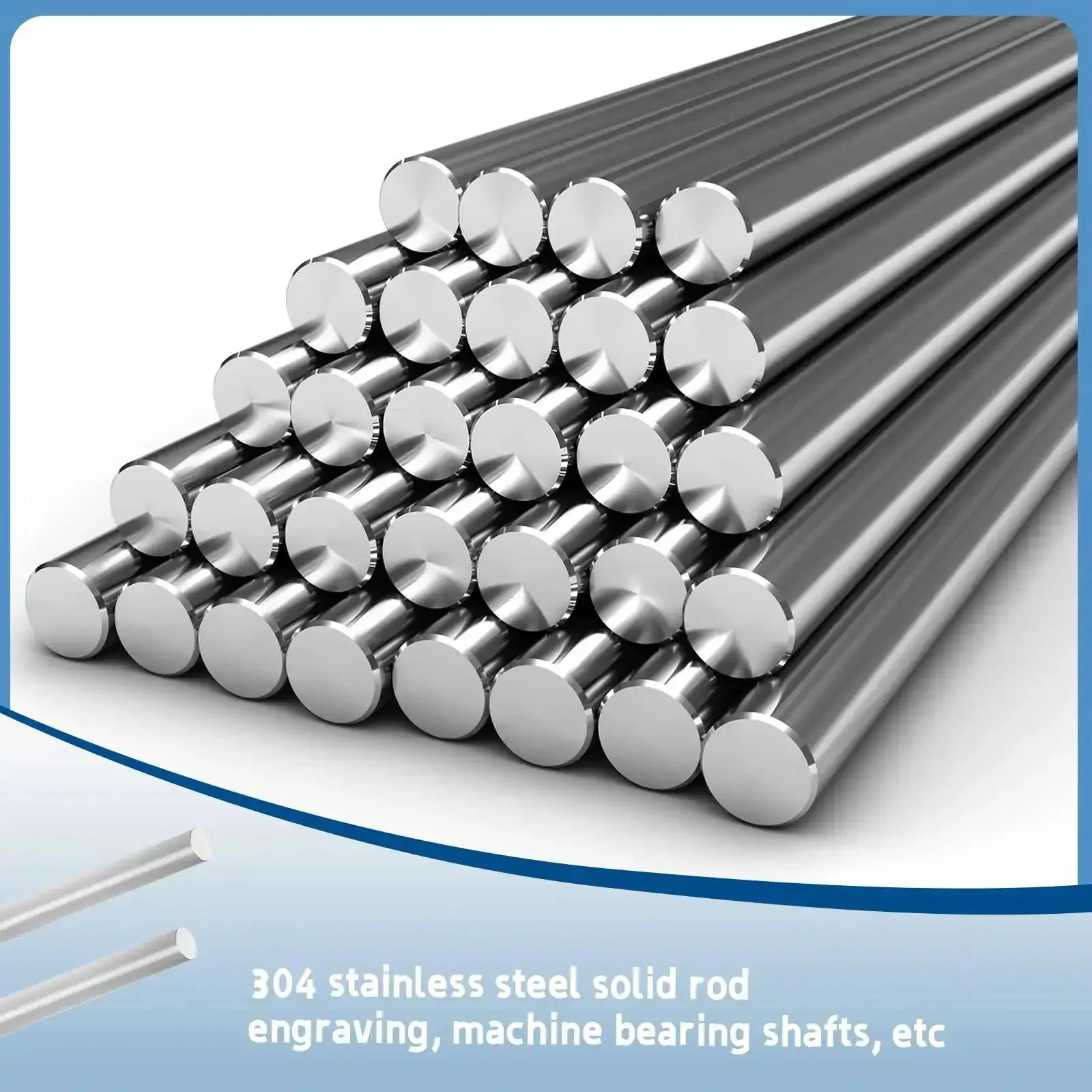 Beefy 10mm x 305mm Stainless Steel Linear Motion Rods Set Chrome Hardened Shaft Solid Round Rails For 3D Printer DIY CNC Precision Ground Metric H8 Tolerance With Smooth Operation And High Rigidity - Image 4