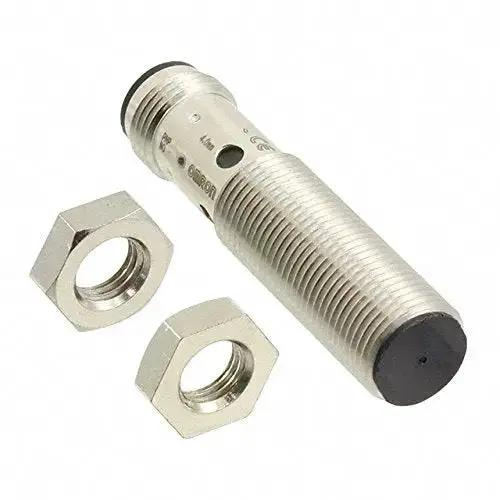 Beefy 12 mm Proximity Sensor, Brass Cylindrical, E2B Series, M12 Connector, Metric Thread, Normally Open PNP Output, Shielded Short Body, 4 mm Sensing Distance, Industrial Grade Sensor For Automation