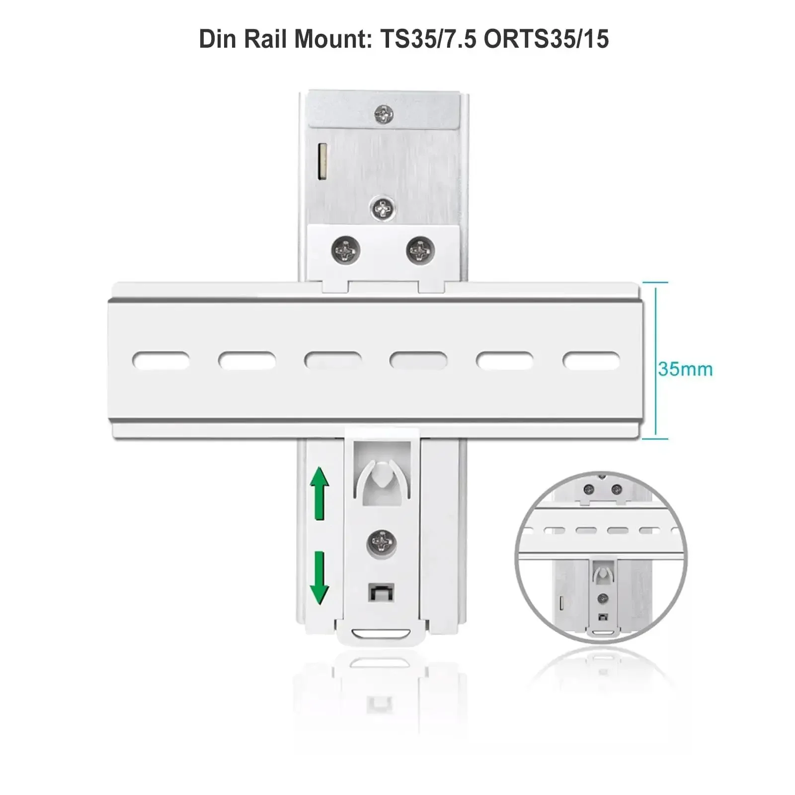 Beefy 120W 24V Din Rail Power Supply With 24V Output, AC To DC Industrial Switching Adapter, 100-240V AC Input, No Fan Cooling, Rugged Temperature Range -20C To 70C, Over Temperature And Short Circuit Protection - Image 2