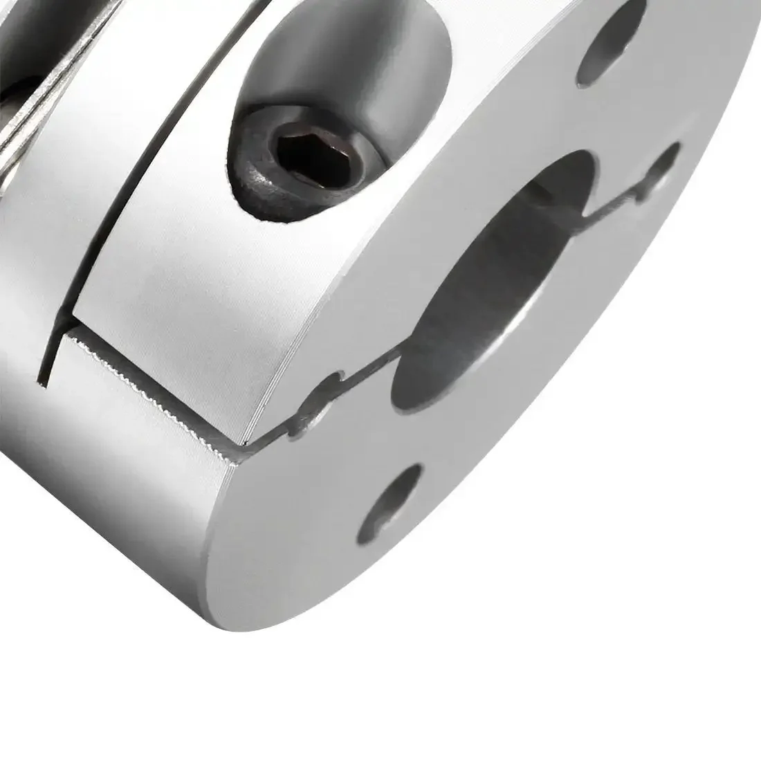 Beefy 12.7mm To 12mm Bore Flexible Diaphragm Motor Shaft Coupling Joint With Clamp Mount, Aluminum Hubs And Stainless Discs, Misalignment Tolerant, High Speed Up To 10000 RPM For Servo And Stepper Motors - Image 2