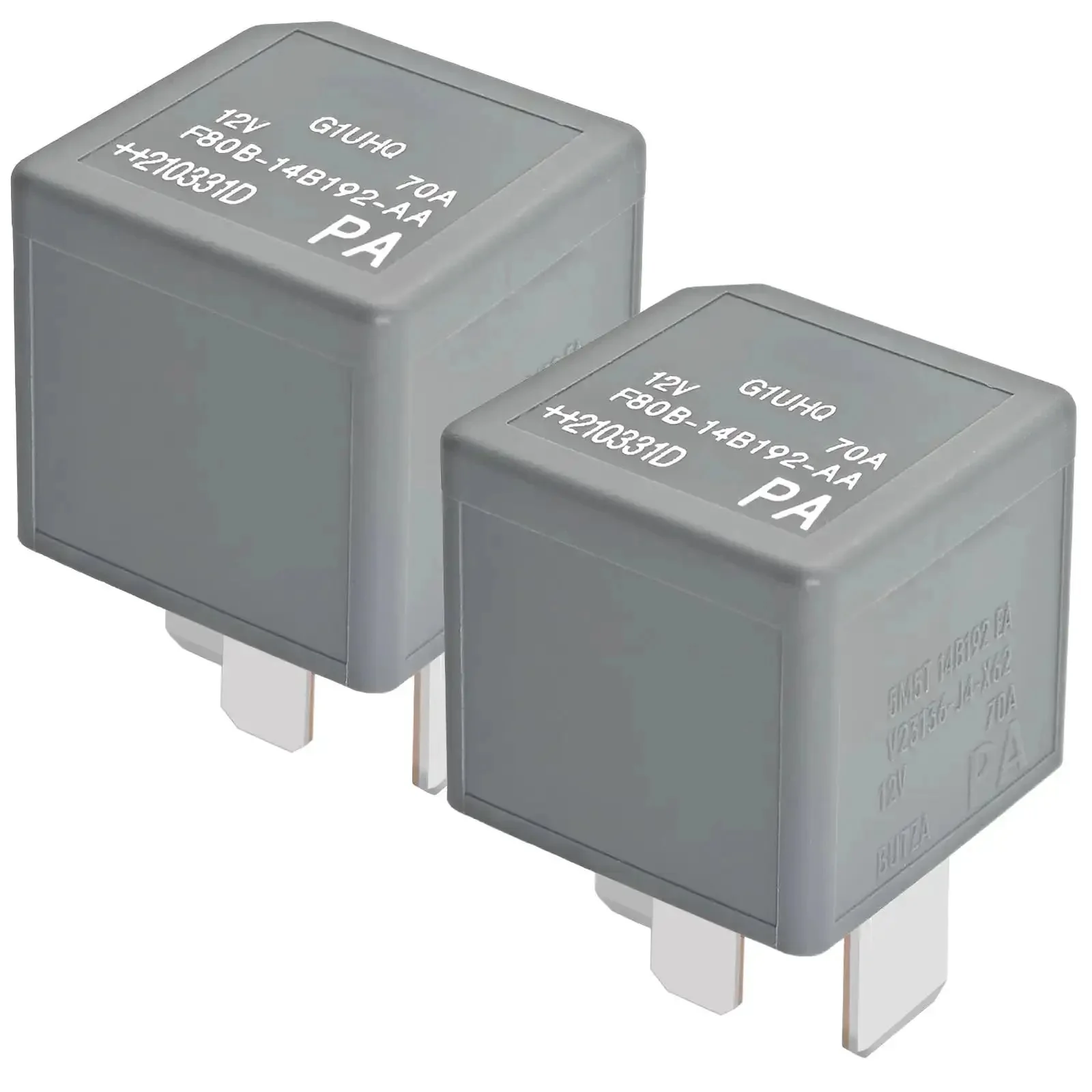 Beefy 12V DC 70A 4-Pin Automotive Power Relay For Heavy-Duty Circuits, High-Current Switch Replacement Compatible With V23136-J4-X89, DH22-14B192-EA, V23136-J4-X62, And 5M5T-14B192-EA