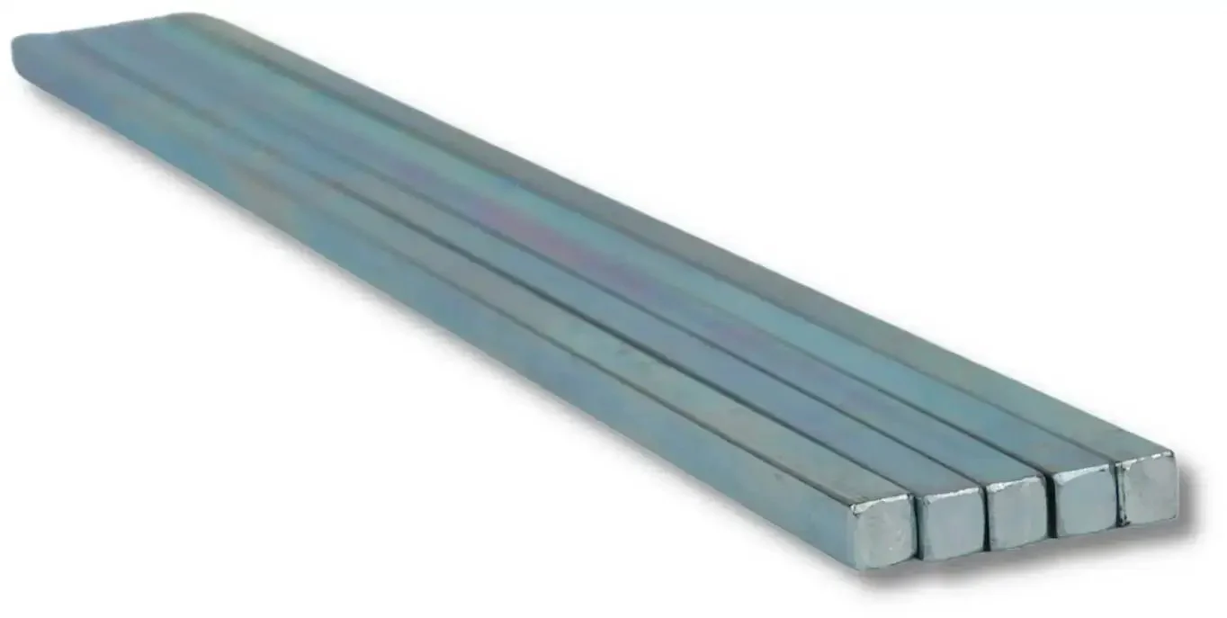 Beefy 1/4 Inch Square Steel Bar Stock Pack of 5 Zinc Coated Cold Drawn 1/4 x 1/4 x 12 Inch Bars for Precision Key Stock and DIY Machining Projects, Heavy Duty Metal Stock for Fabrication and Pro Gear - Image 5