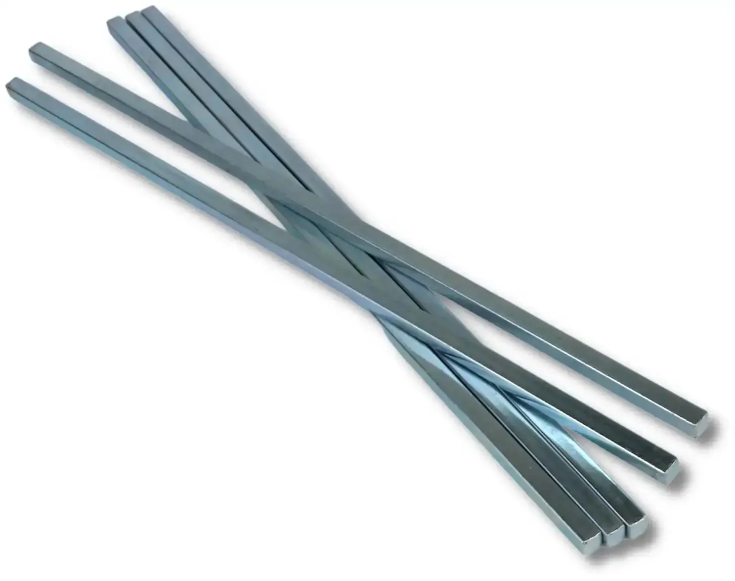 Beefy 1/4 Inch Square Steel Bar Stock Pack of 5 Zinc Coated Cold Drawn 1/4 x 1/4 x 12 Inch Bars for Precision Key Stock and DIY Machining Projects, Heavy Duty Metal Stock for Fabrication and Pro Gear - Image 6