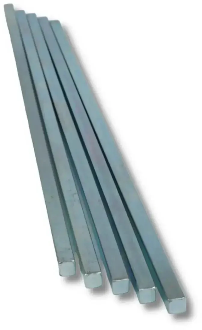 Beefy 1/4 Inch Square Steel Bar Stock Pack of 5 Zinc Coated Cold Drawn 1/4 x 1/4 x 12 Inch Bars for Precision Key Stock and DIY Machining Projects, Heavy Duty Metal Stock for Fabrication and Pro Gear - Image 8
