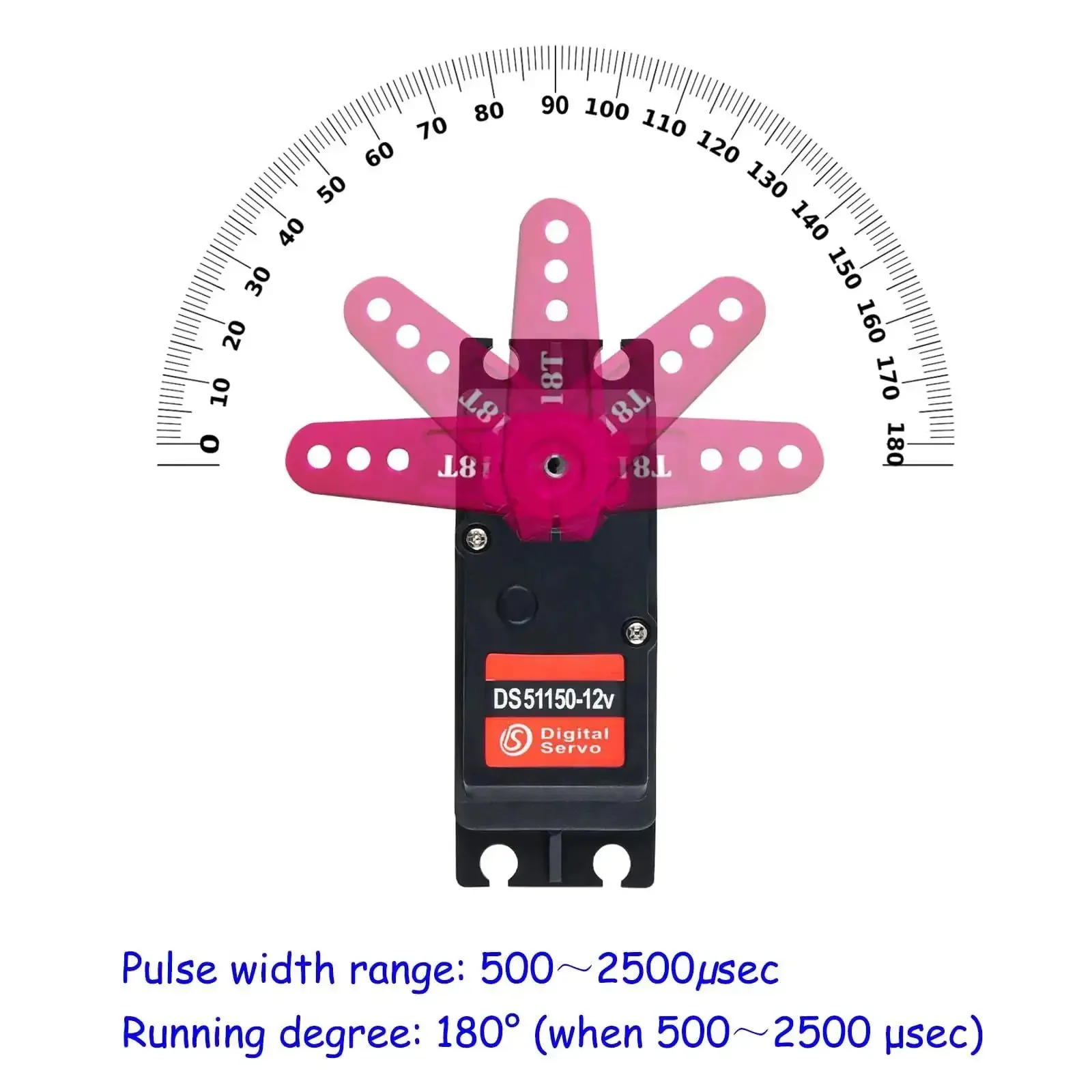 Beefy 150Kg Full Metal Gear Digital RC Servo 180 Degree Waterproof IP67 12V Ready With 18T Arm For Baja Car And One Fifth Scale RC Rigs For Heavy Duty Crawling And Racing - Image 7