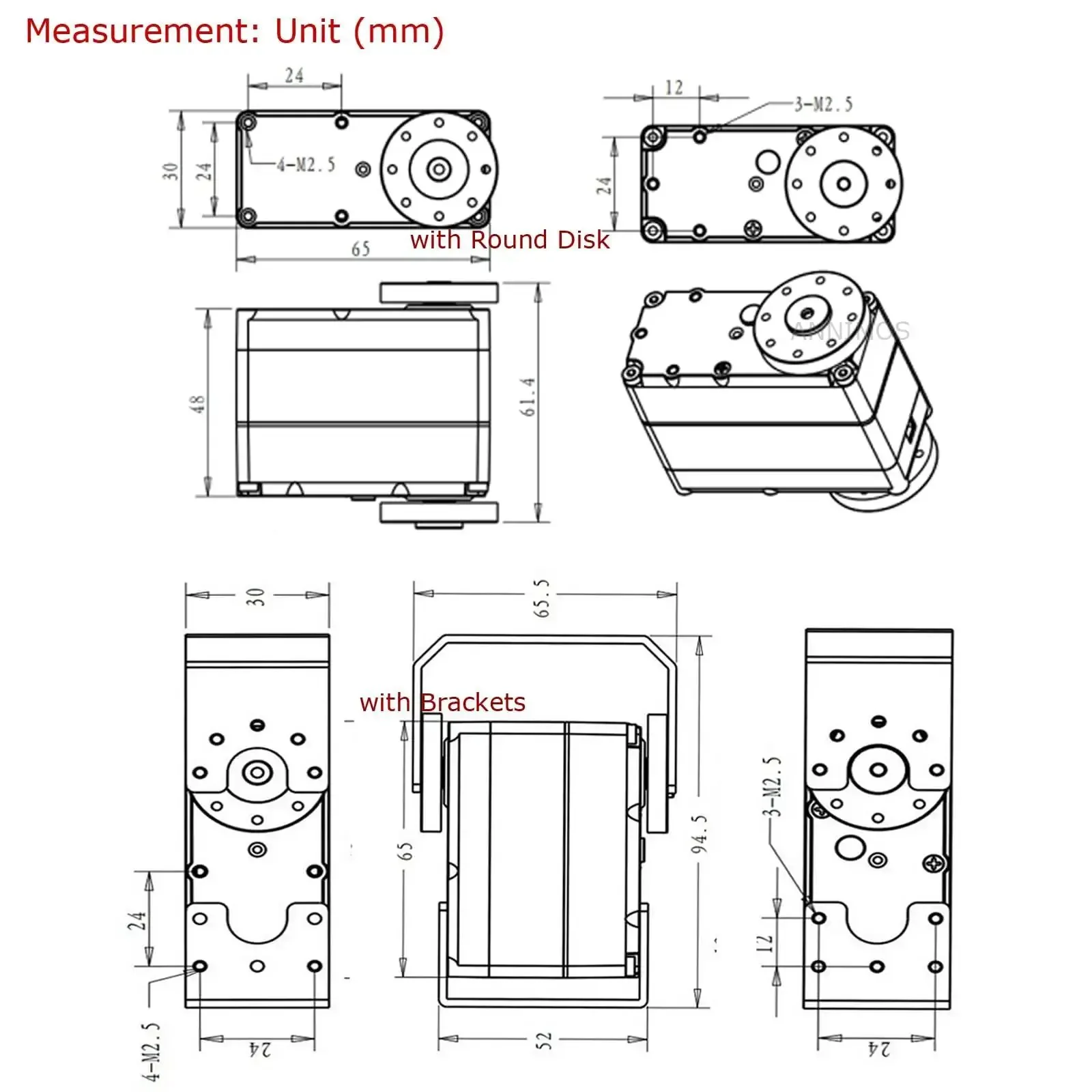 Beefy 150Kg Full Metal Gear Servo Motor For Robotic Arms And Humanoid Robots 12V High Torque Digital Steering Servo With Mount Brackets Ideal For Robotic Arms PTZ Cameras And Remote Controlled Vehicles - Image 2