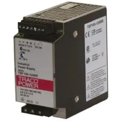 Beefy 180W AC-DC Power Supply Switch Mode DIN Rail Panel Mount 24V DC Output 7.5A TSP 180-124 WR Industrial Grade For Automation Control Panels With Rugged Reliability