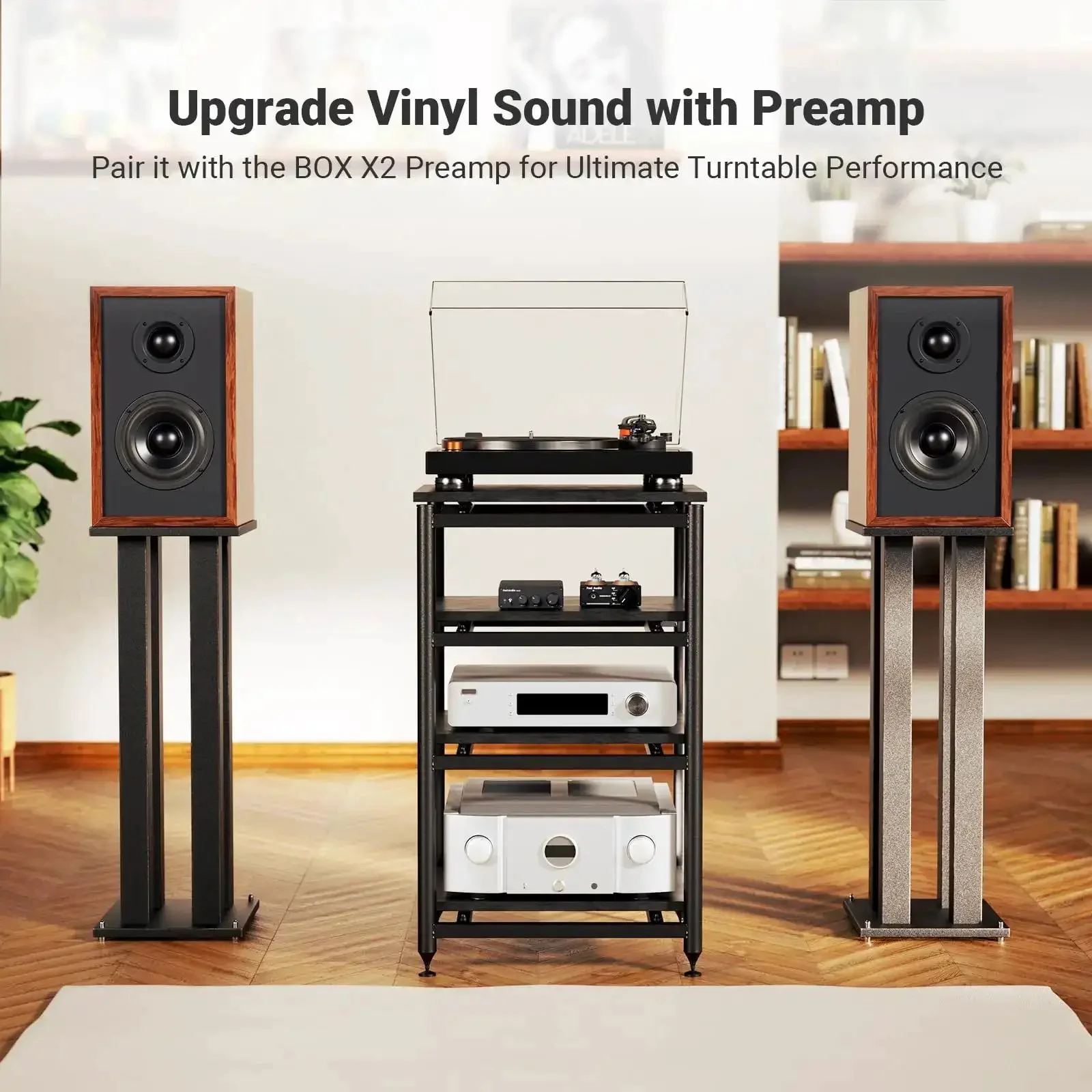 Beefy 2 Channel Class D Desktop Amplifier Powered By TPA3255 With 600W Total Power 300W Per Channel Bass Treble Control Works With Passive Speakers And Bass Shaker Perfect Home Audio Component Receiver - Image 5