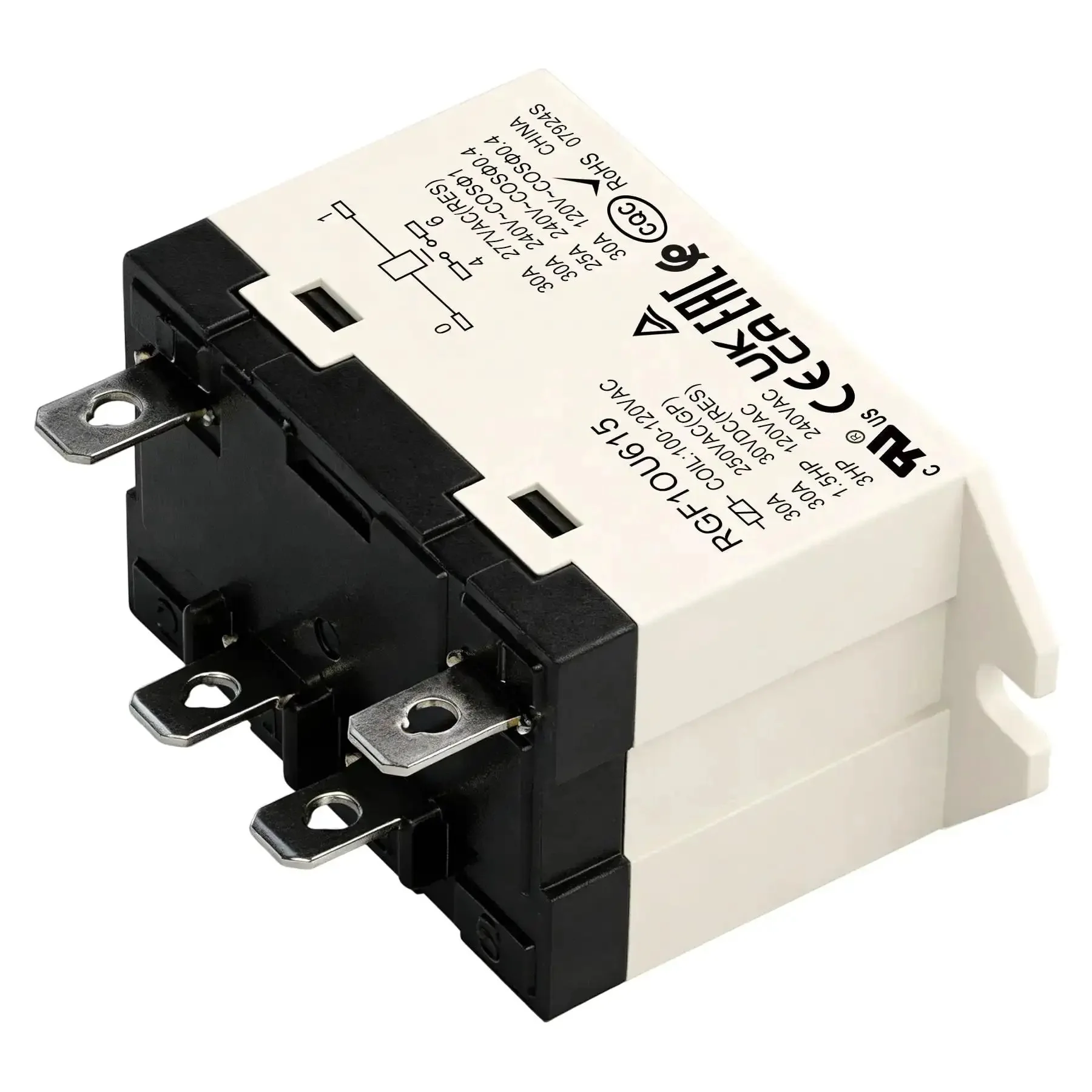 Beefy 30A General Purpose Relay For Industrial Use, 120V AC Coil, SPST-NO 4-Pin, UL CE TUV RoHS Certified, 2-Pack Replaces G7L-1A-TUB-CB-AC100 Or AC120, High-Current Control Relay With Double-Break Contacts - Image 3