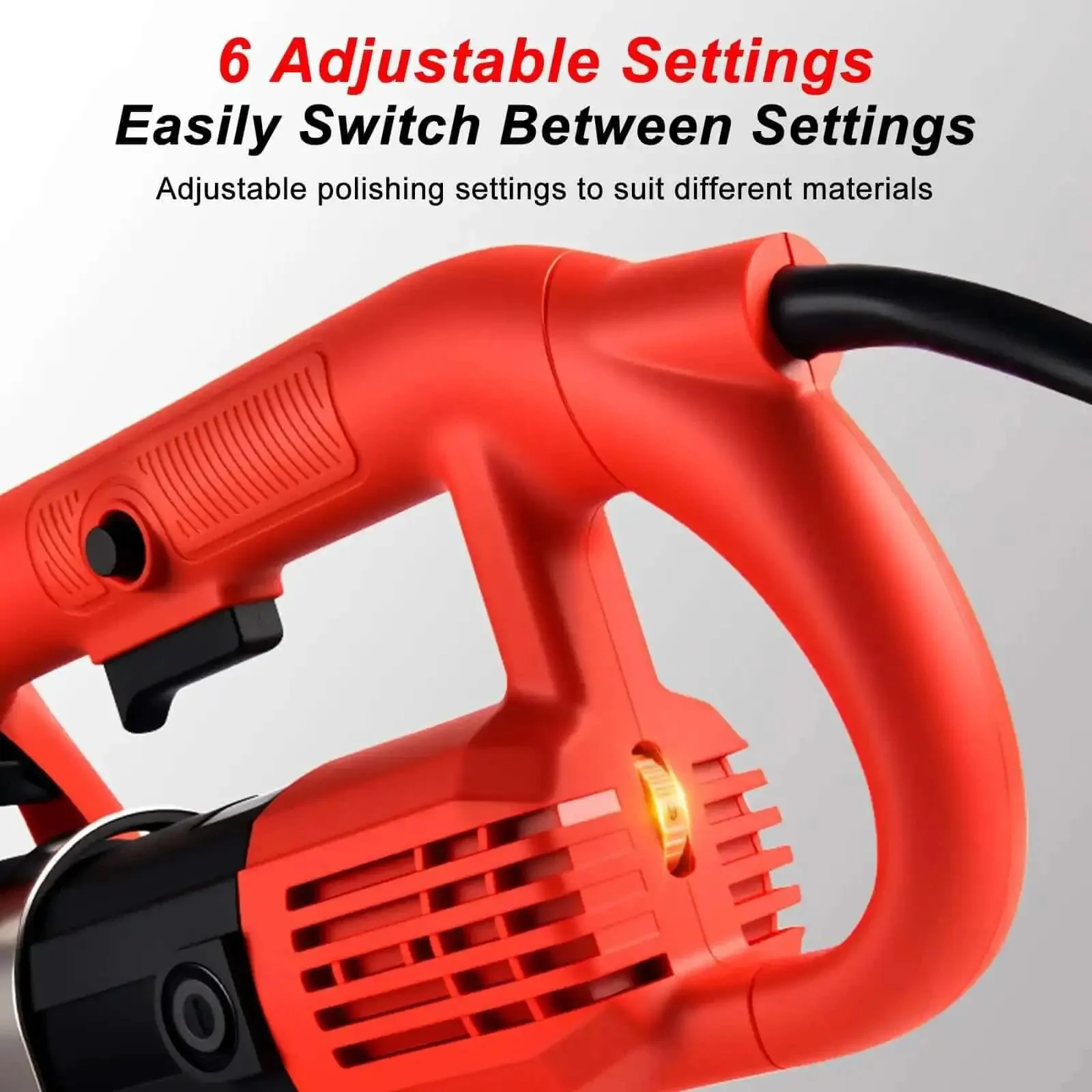 Beefy 3600W Four Head Concrete Grinder With LED Light And Full Copper Motor Electric Floor Polisher Diamond Grinding Wheel For Concrete And Wall Grinding NoRod Design - Image 5