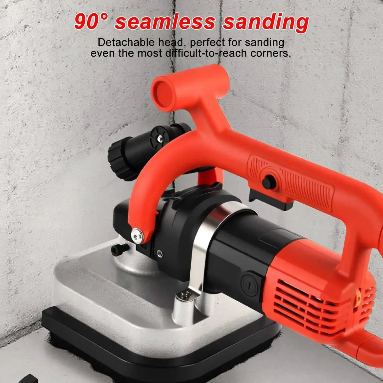 Beefy 3600W Four Head Concrete Grinder With LED Light And Full Copper Motor Electric Floor Polisher Diamond Grinding Wheel For Concrete And Wall Grinding NoRod Design - Image 6