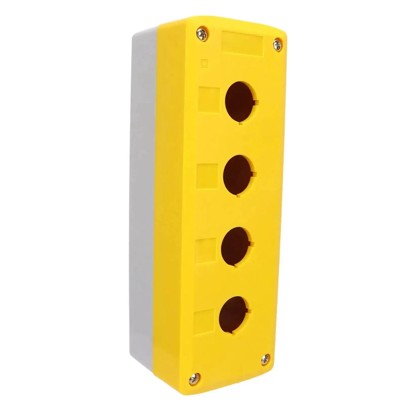 Beefy 4 Gang ABS Push Button Control Station Enclosure, Heavy Duty Industrial Electrical Box In Bright Yellow, IP65 Rated Protection For Control Panels And Machinery In Harsh Rugged Environments - Image 3