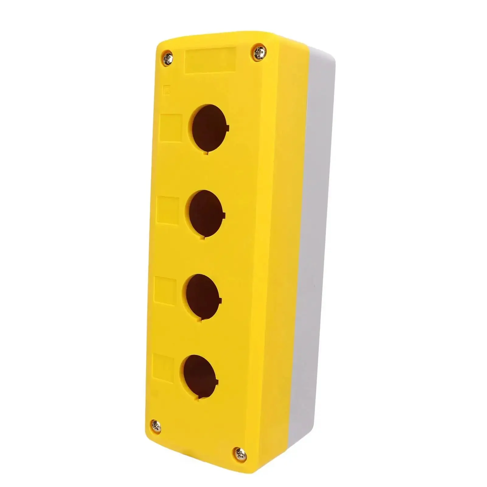 Beefy 4 Gang ABS Push Button Control Station Enclosure, Heavy Duty Industrial Electrical Box In Bright Yellow, IP65 Rated Protection For Control Panels And Machinery In Harsh Rugged Environments - Image 7
