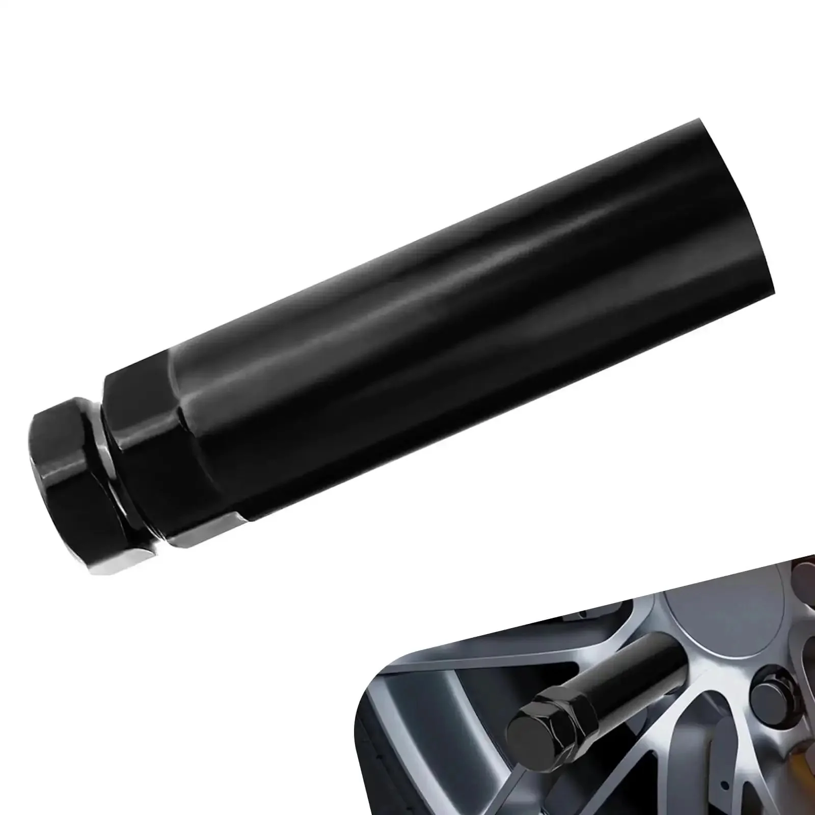Beefy 6 Spline Lug Nut Socket For Aftermarket Wheels, Wheel Lock Key Replacement And Lock Removal Tool For 21mm And 22mm Lug Nuts, Hex Socket Wrench, Heavy Duty Alloy Build, Fits 13/16 Inch And 7/8 Inch Lug Nuts