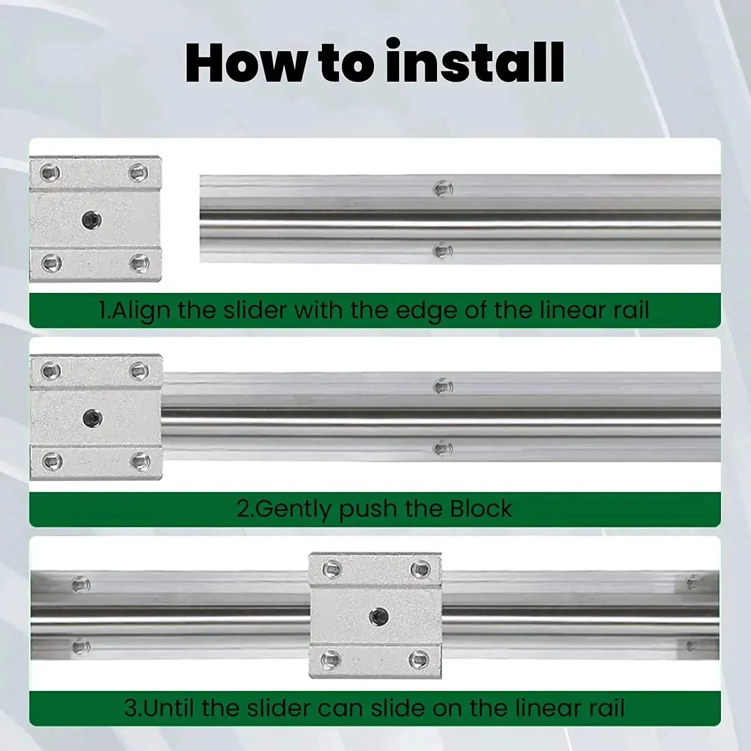 Beefy 600mm SBR25 Linear Rail Kit With 2 Rails And 4 SBR25UU Blocks, Heavy Duty CNC Guide Rails For DIY Routers, Lathes And Mills, Fully Supported Precision Sliding System - Image 3