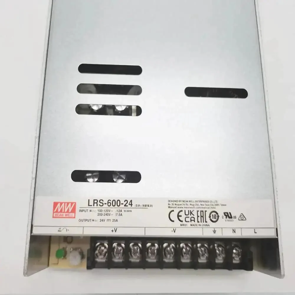 Beefy 600W 24V 25A Enclosed Switching Power Supply, Low Profile 41mm, Wide From Minus 10C To 70C Temp Range, CE FCC RoHS Certified, Industrial Grade for LED, CNC, and Automation Projects - Image 4