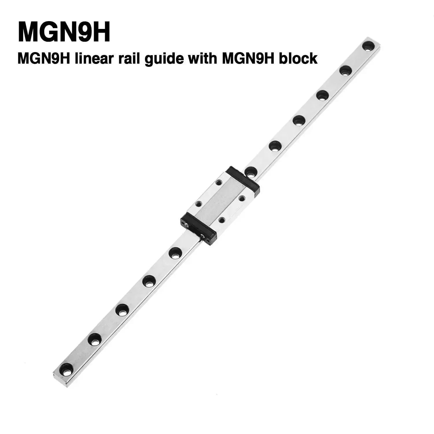 Beefy 700mm MGN9 Linear Sliding Rail Guide With MGN9H Carriage Block For CNC Machines And 3D Printers Bearing Steel Rails Ultra Smooth Precision Motion Built Tough For DIY Pros - Image 5
