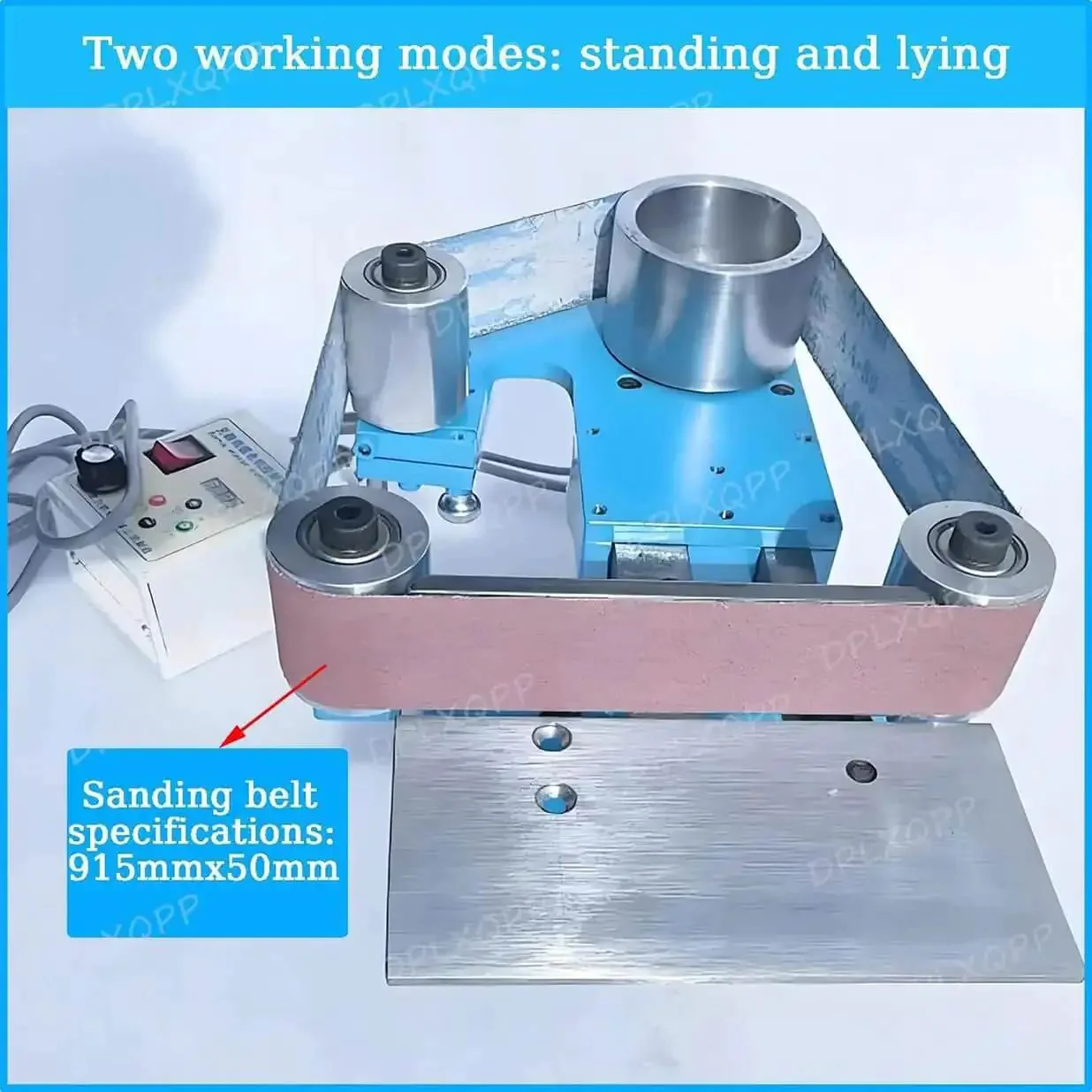 Beefy 750W/1100W Belt Sander And Polisher For DIY Wood Metal Projects, 915x50mm Desktop Grinder, Vertical And Horizontal Mount, All Steel Body With Brushless Motor, Multi Function Polisher - Image 7