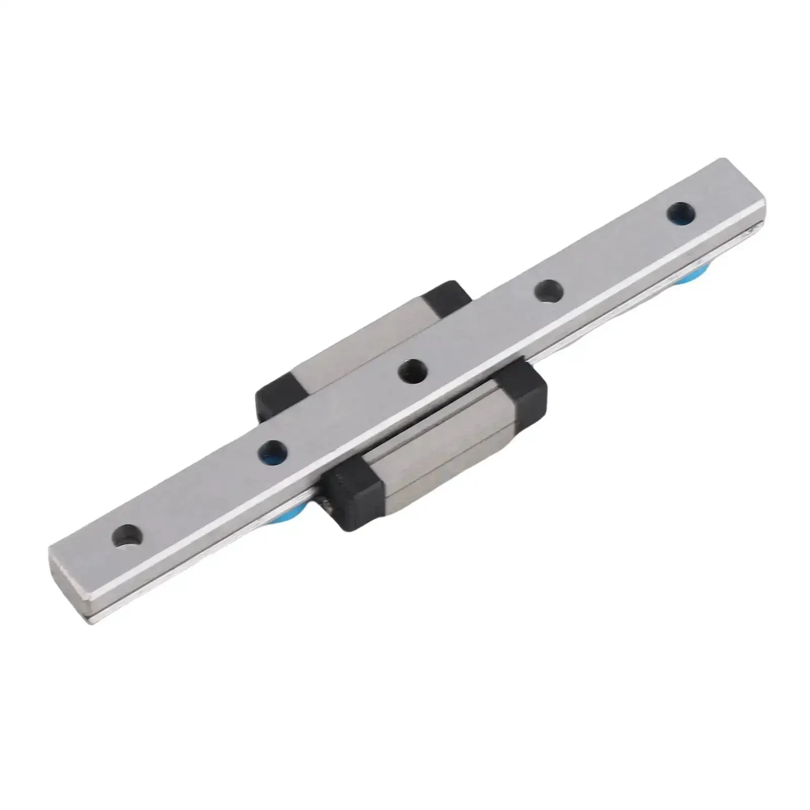 Beefy 9mm Linear Rail Kit With Mini Bearing Steel Slide Rail And Block 100mm Length 4 Point Load Bearing Design Ball Retainer Lubrication System For Precise CNC Machining And Automation - Image 3