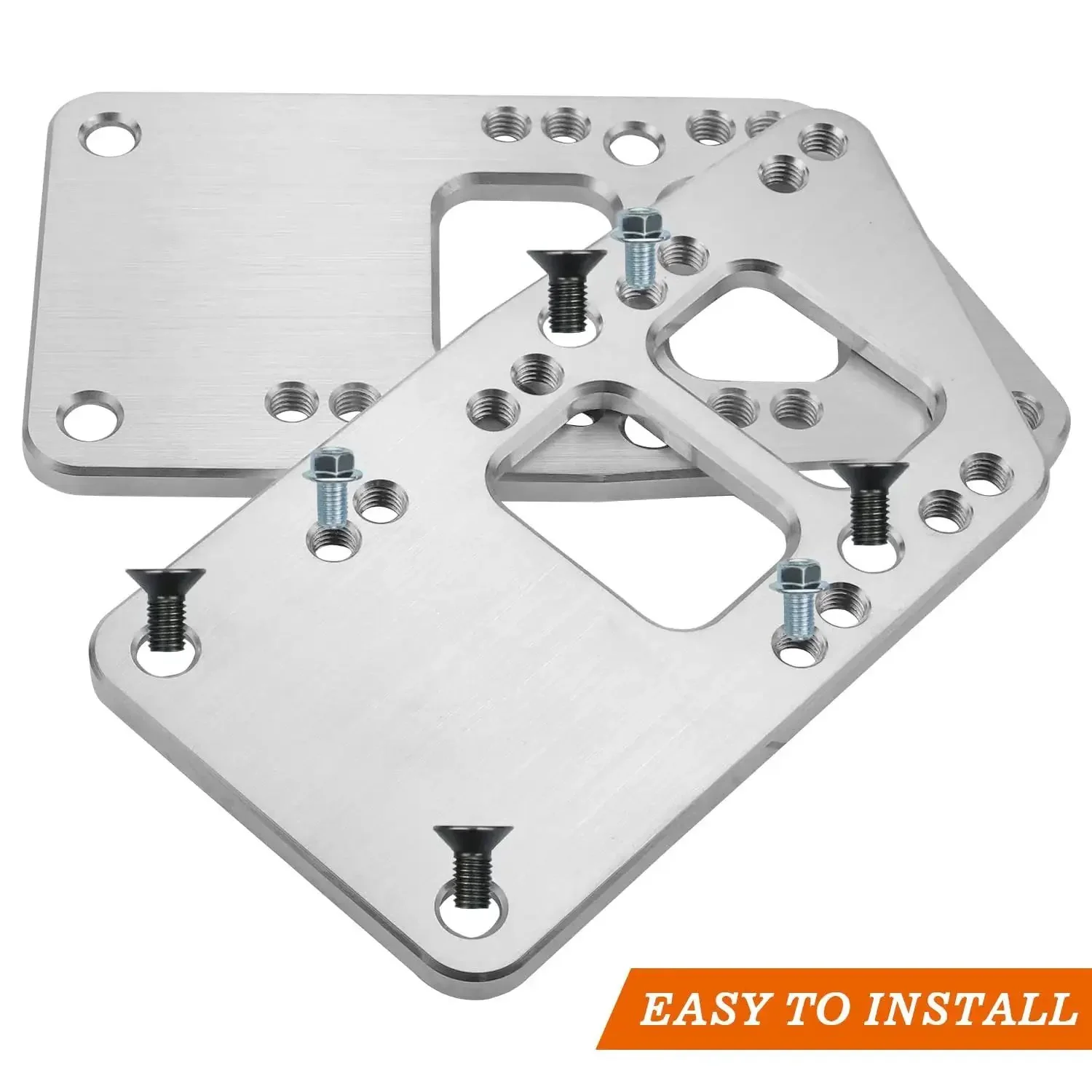 Beefy Adjustable Universal LS Swap Motor Mounts And Adapter Plates Kit For Small Block To LS Engine Conversion Plug And Play Fit For LS1 LS3 LS2 LQ4 LQ9 LS6 L92 L99 L33 LR4 Billet Aluminum - Image 3