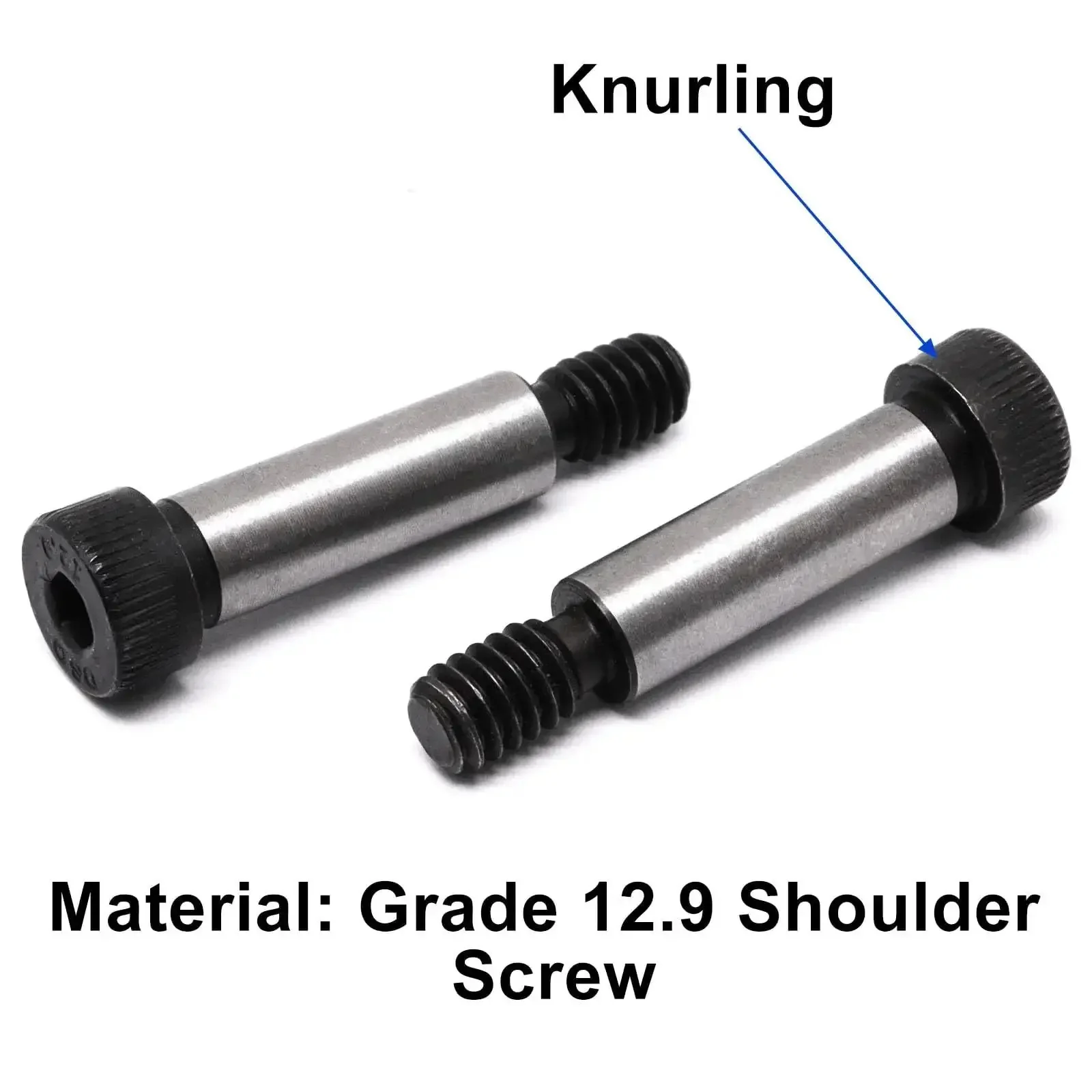 Beefy Alloy Steel Hex Socket Shoulder Screws 6 Pack, 1/2 Inch Shoulder Diameter, 1-1/2 Inch Shoulder Length, 3/8-16 UNC Threads, Durable, High-Strength Fasteners For Machinery, Fixtures And Heavy Duty DIY Projects - Image 7