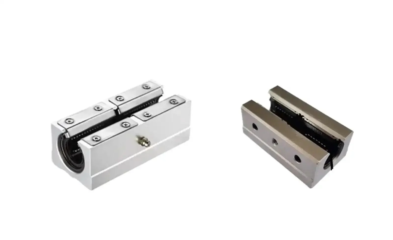 Beefy Aluminum Block Linear Motion Ball Bearing Slide For SBR Linear Guide Rail Systems, Heavy Duty Precision Block Compatible With 16LUU Through 40LUU Rails, 1 Piece SBR30LUU Included, Smooth, Quiet And Durable Performance