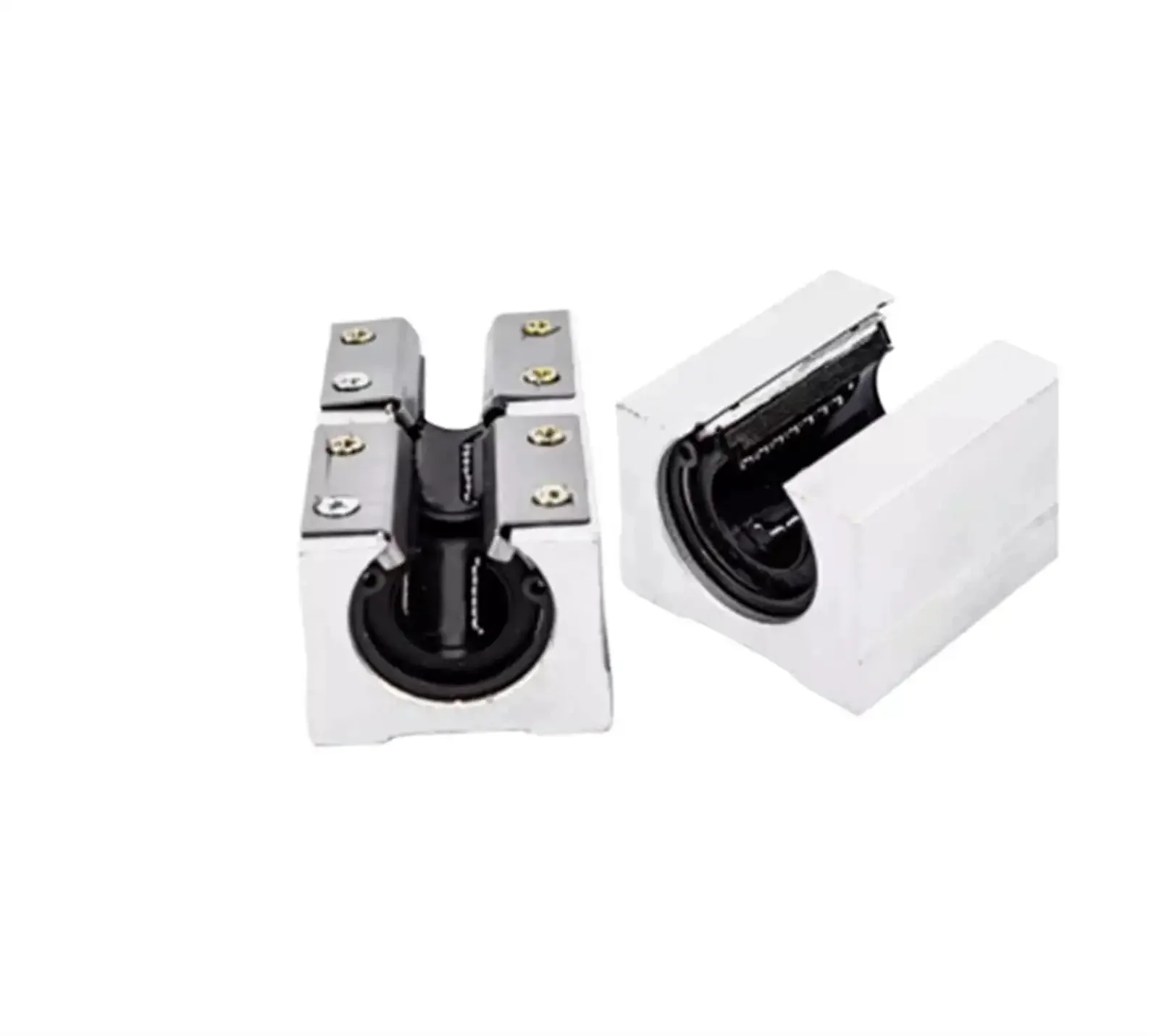 Beefy Aluminum Block Linear Motion Ball Bearing Slide Kit For CNC And 3D Printer Rails Compatible With SBR16LUU SBR20LUU SBR25LUU SBR30LUU SBR40LUU 2 Pack - Image 2