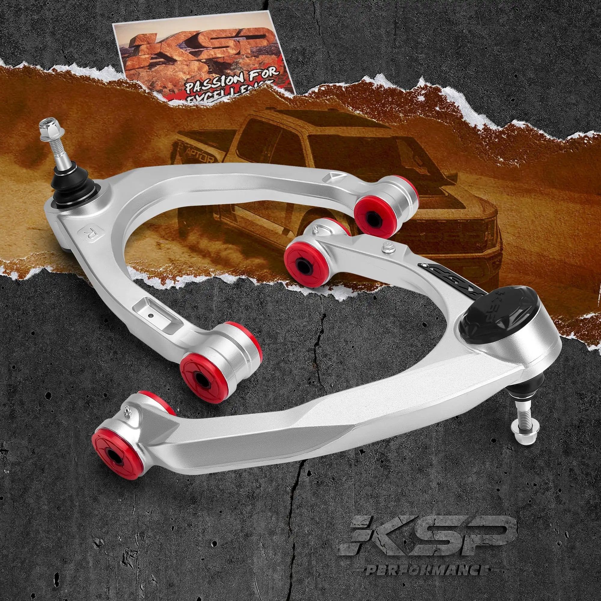 Beefy Aluminum Forged Upper Control Arms For 2 To 4 Inch Lift With Flexible Ball Joint 2 Piece Set Fits Silverado 1500 And GMC Sierra 1500 2007 To 2018 Tahoe Suburban Avalanche Yukon XL Escalade - Image 2