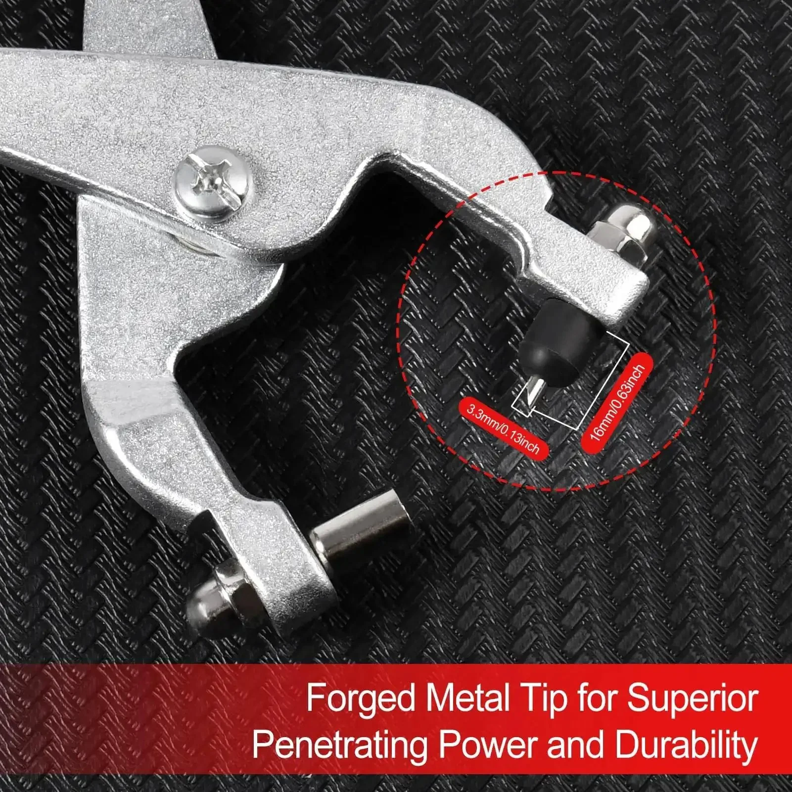 Beefy Built To Last Ceiling Grid Punch Pliers Kit With 3.3mm Hole Punch For Rivets And Metal Sheet Durable Carbon Steel Hand Punch Tool With Rust Resistant Finish Includes Anti Lost Lanyard For Hanging And Quick Access - Image 7