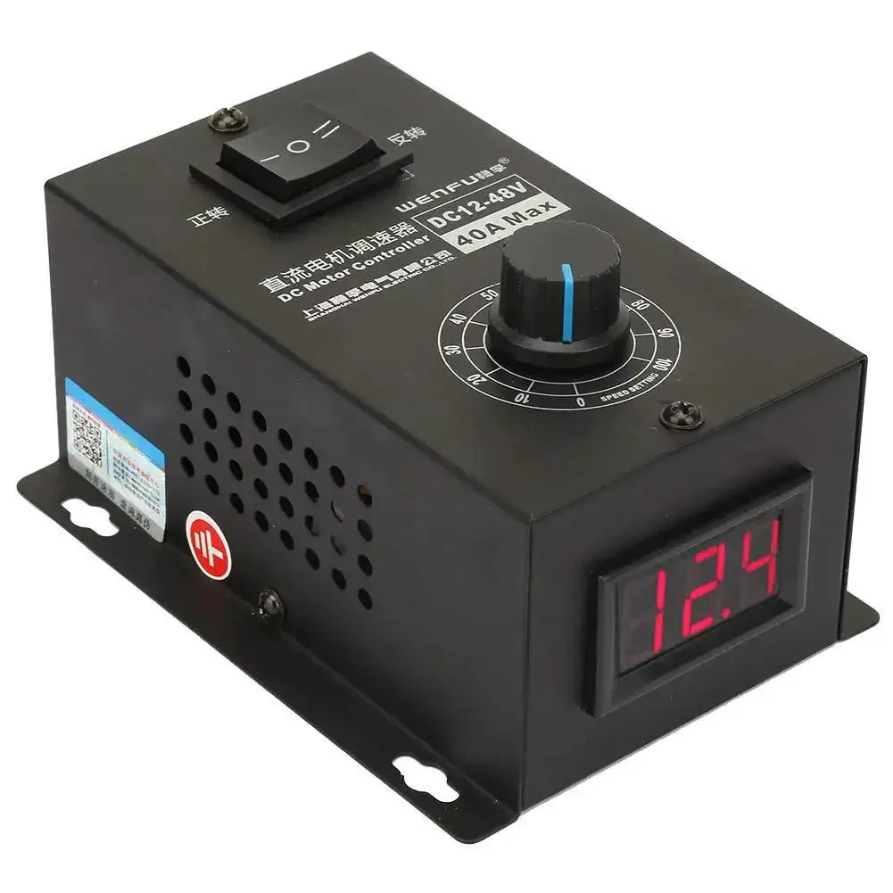 Beefy DC Motor Speed Controller For Power Projects 12V To 48V 40A PWM Brush Motor Governor Speed Control Module 1200W Output With 25kHz Switching Frequency And Easy Dial In Tuning - Image 3