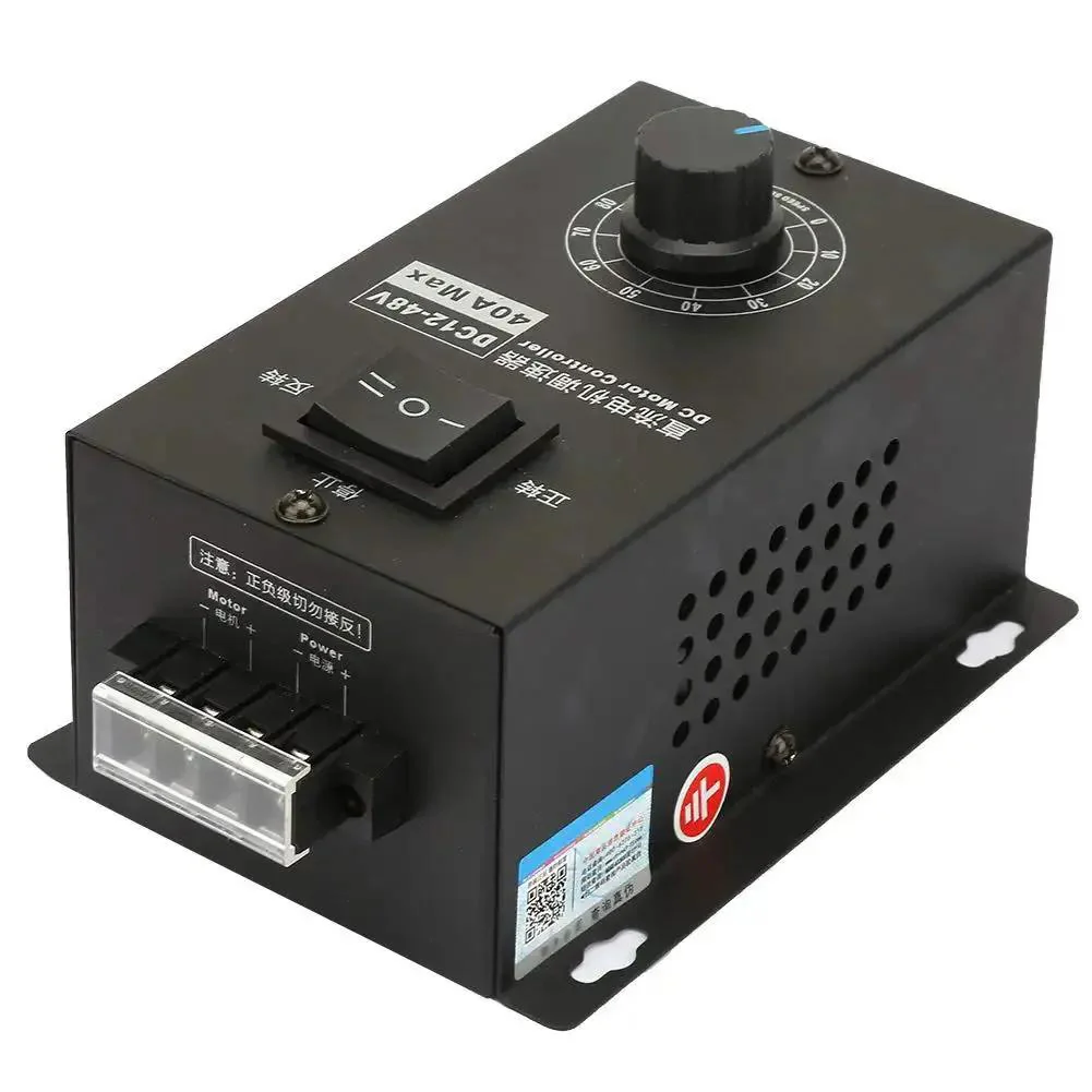 Beefy DC Motor Speed Controller For Power Projects 12V To 48V 40A PWM Brush Motor Governor Speed Control Module 1200W Output With 25kHz Switching Frequency And Easy Dial In Tuning - Image 4