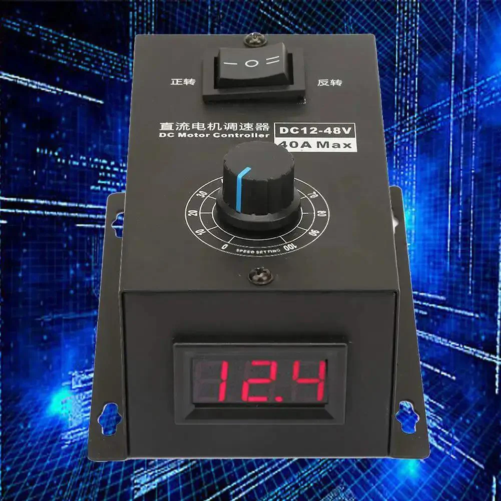 Beefy DC Motor Speed Controller For Power Projects 12V To 48V 40A PWM Brush Motor Governor Speed Control Module 1200W Output With 25kHz Switching Frequency And Easy Dial In Tuning - Image 6