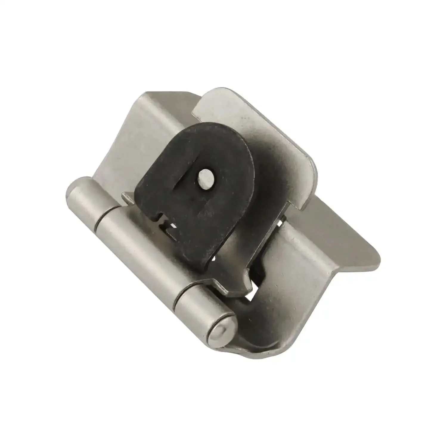 Beefy Double Demountable Cabinet Hinges Set, Half Inch Overlay, Self Closing, 170 Degree Face Frame Opening, Screwless Mounting, Satin Nickel Finish, Easy Install, 10 Pairs For Kitchen Cabinets