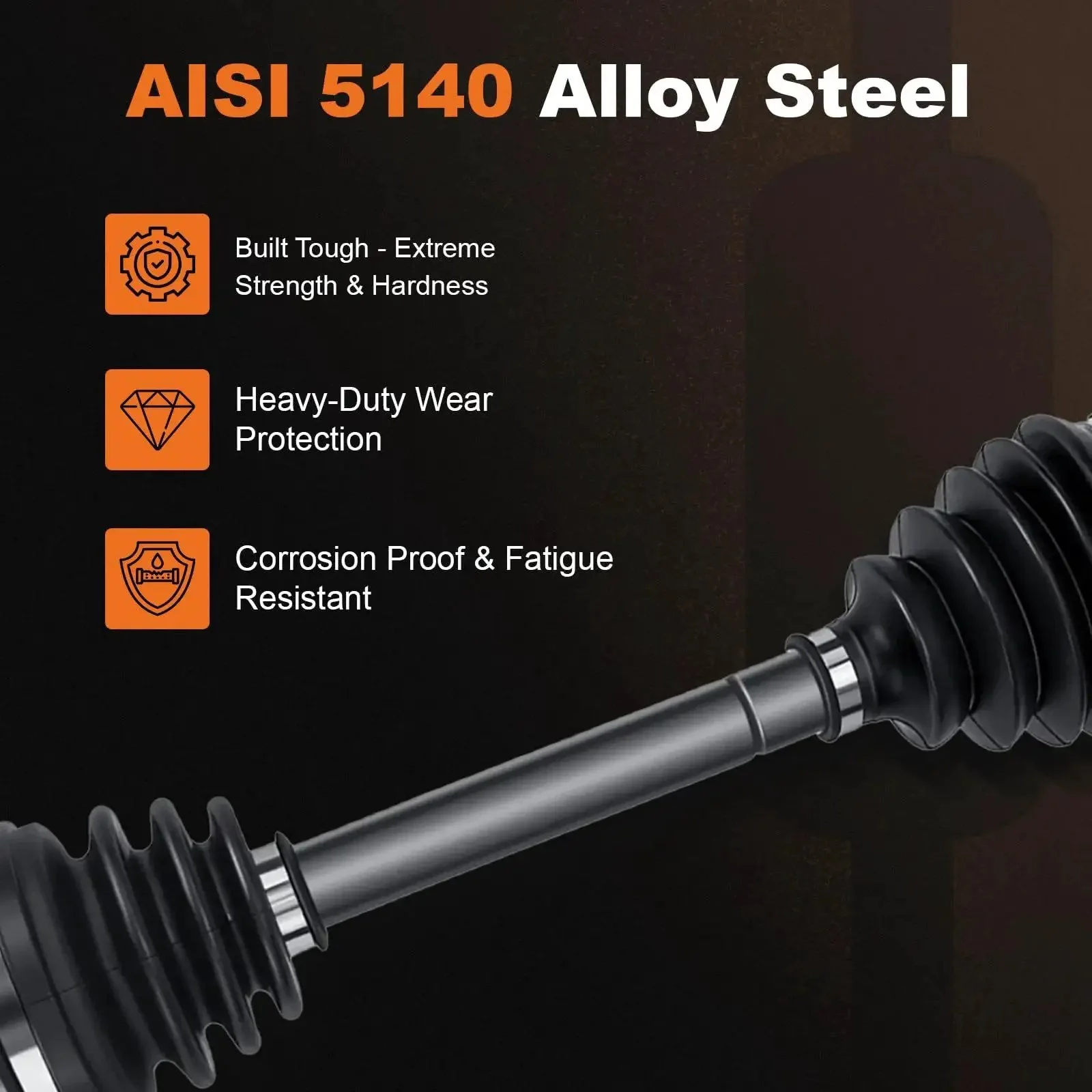 Beefy Drop-In Front Driver CV Axle Shaft Replacement For Nissan Rogue 2008-2015 Altima 2007-2013 Sentra 2007-2012 2.5L 4-Cylinder FWD CVT Or AT Trans Durable Drive Axle Assembly For Reliable Performance - Image 6