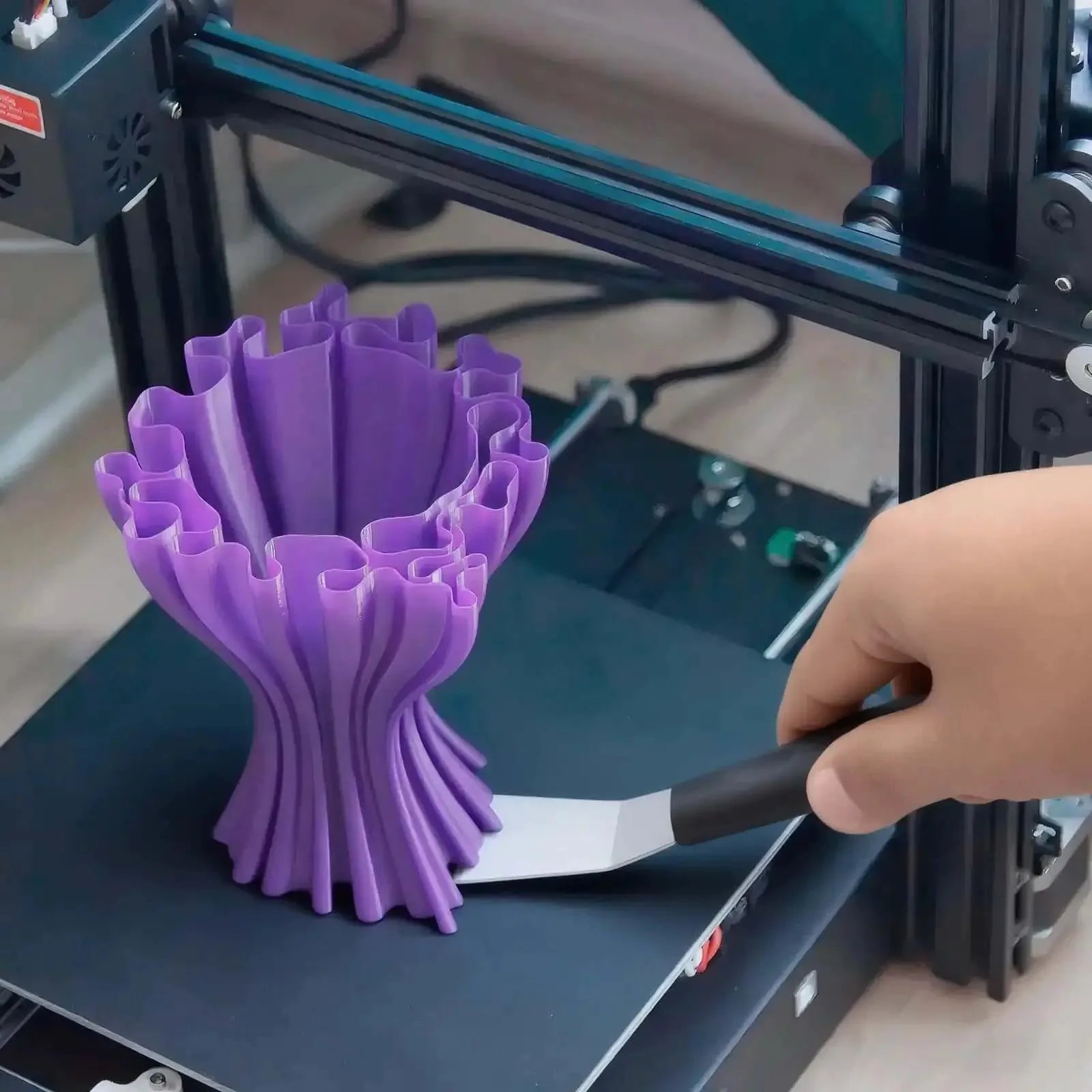 Beefy Dual Edge 3D Printer Scraper Kit With Curved And Straight Blades, 6.3 By 1.5 Inch Metal Scraper, 0.4 Inch Thick Blade, Hang Hole, Perfect For Resin Removal, Model Stripping, And Build Plate Cleanup - Image 3