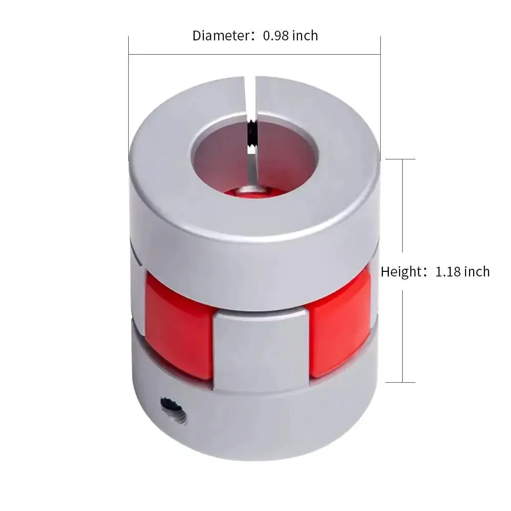 Beefy Durable Aluminum Flexible Shaft Coupling D25 L30 For 5 To 8mm Shafts Fits 3D Printers CNC Machines And Servo Motors Heavy Duty Easy Install Low Vibration Dampening - Image 8