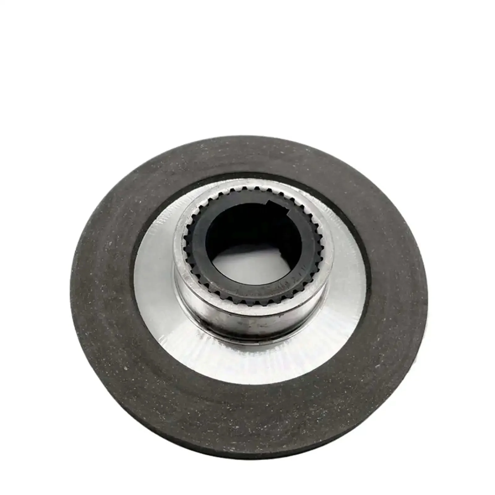 Beefy Electromagnetic Induction Brake For Industrial Equipment With Disc Brake System Rugged Heavy Duty Performance Smooth Stopping Reliable Power Hold Maintenance Free Design One Color Finish