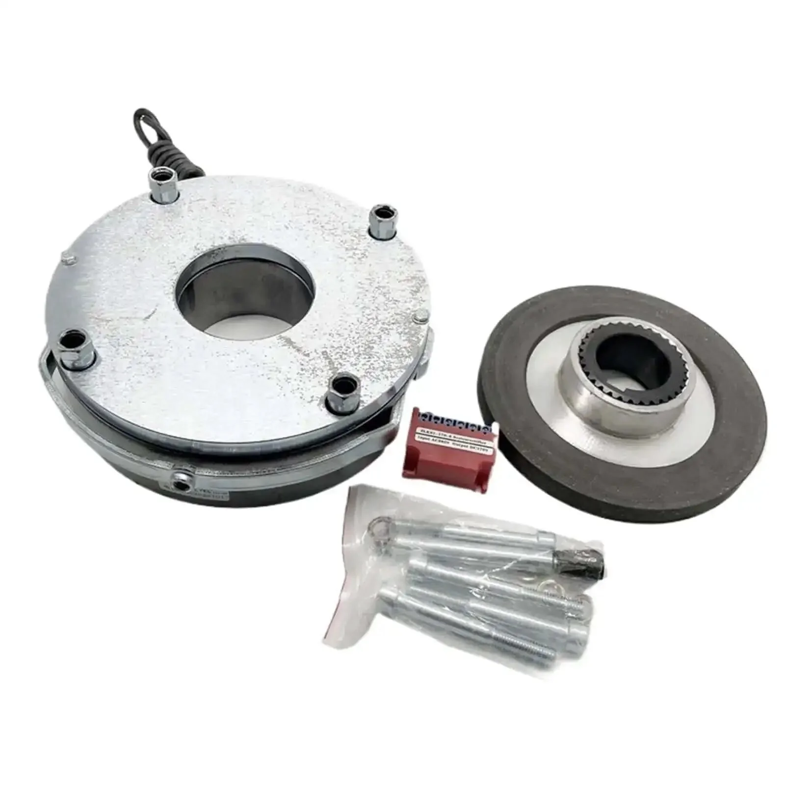 Beefy Electromagnetic Induction Brake For Industrial Equipment With Disc Brake System Rugged Heavy Duty Performance Smooth Stopping Reliable Power Hold Maintenance Free Design One Color Finish - Image 3