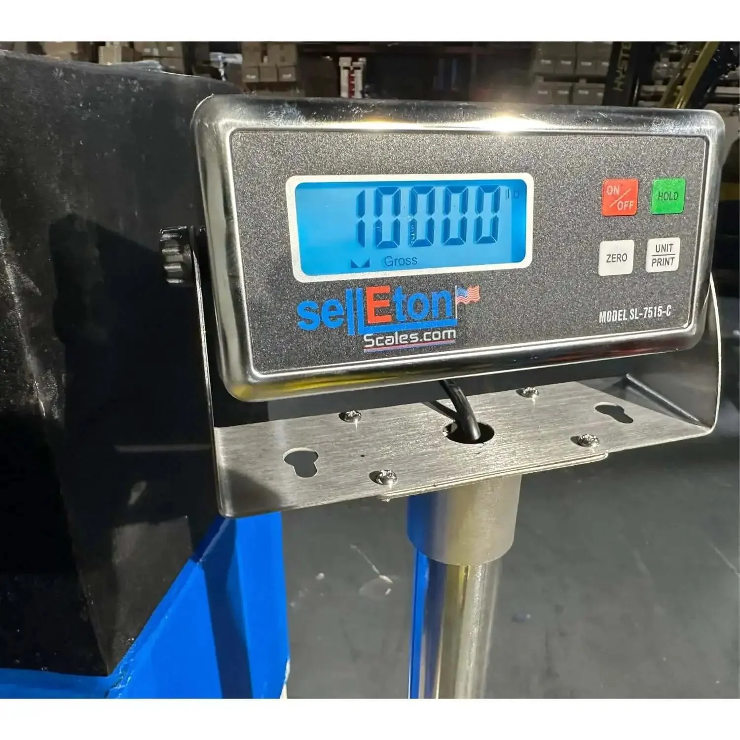 Beefy Floor Scale For Pallets And Shipping In Warehouse Use With Smart Digital Indicator 48 By 48 Inches 10000 Lb Capacity Accurate To 1 Lb Built For Tough Industrial Environments And Long Life - Image 3